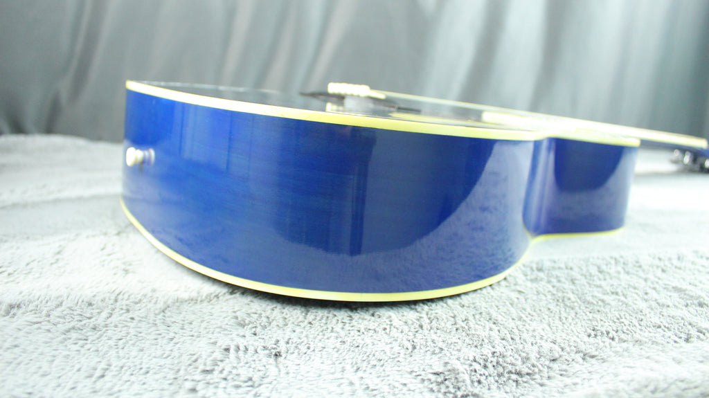 Morris F-02SBU Blue Japan Acoustic Guitar