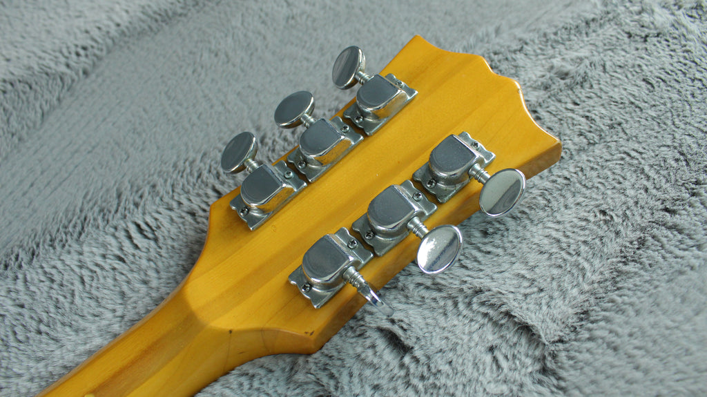 Semi-Hollow Sunburst Electric Guitar