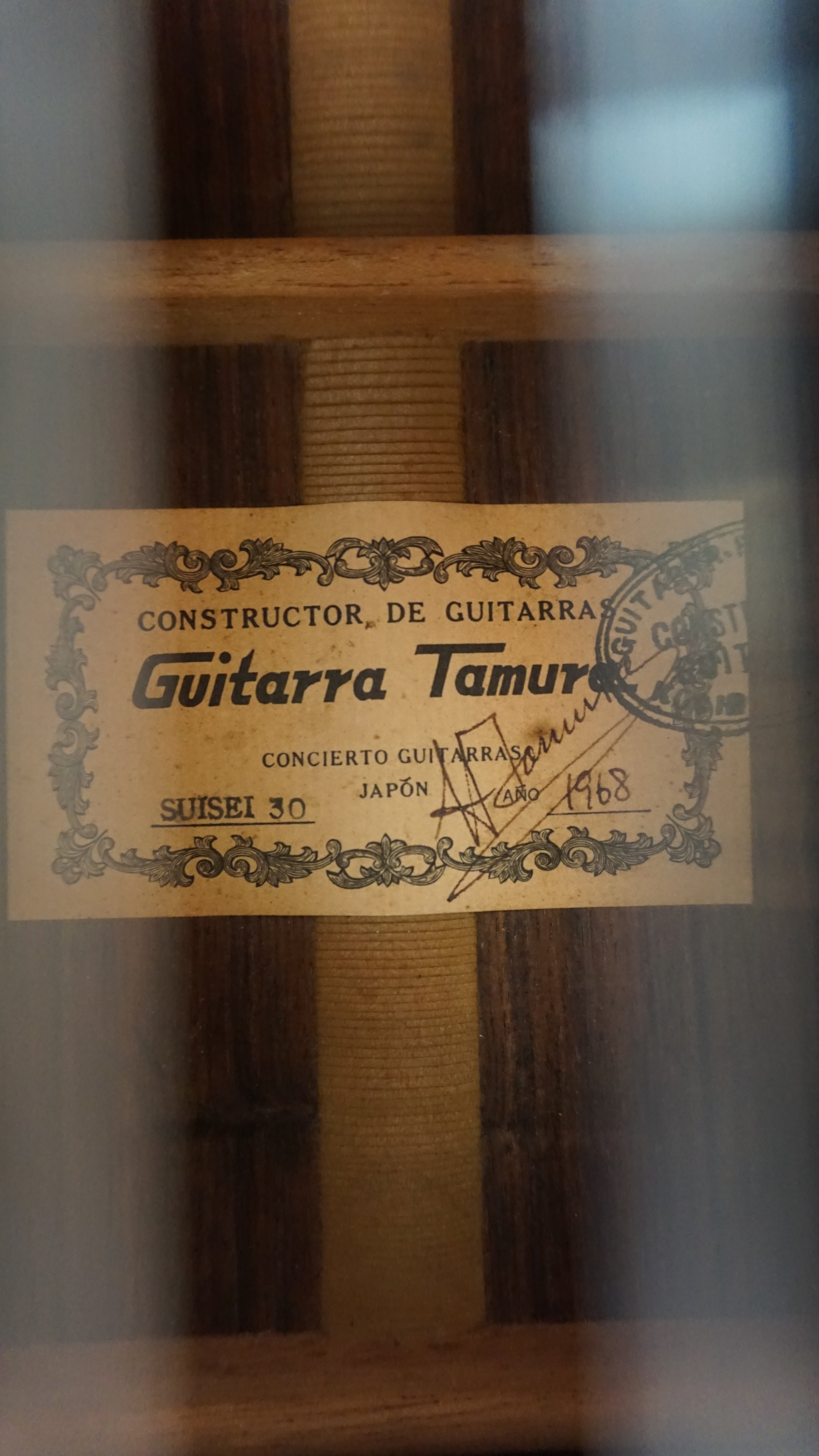 Hiroshi Tamura Suisei (Comet) 30 1968 Flamenco Guitar