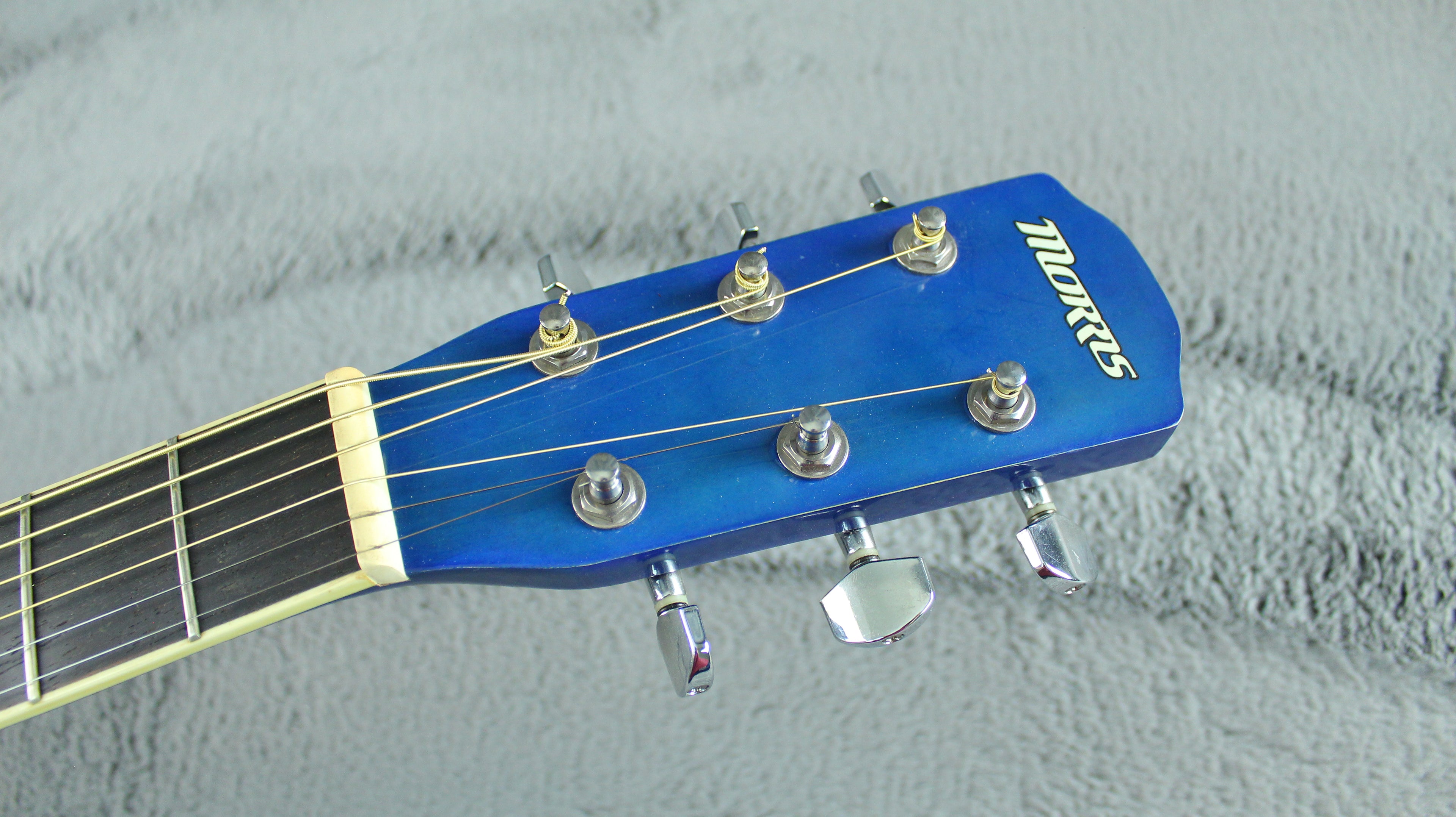Morris F-02SBU Blue Japan Acoustic Guitar