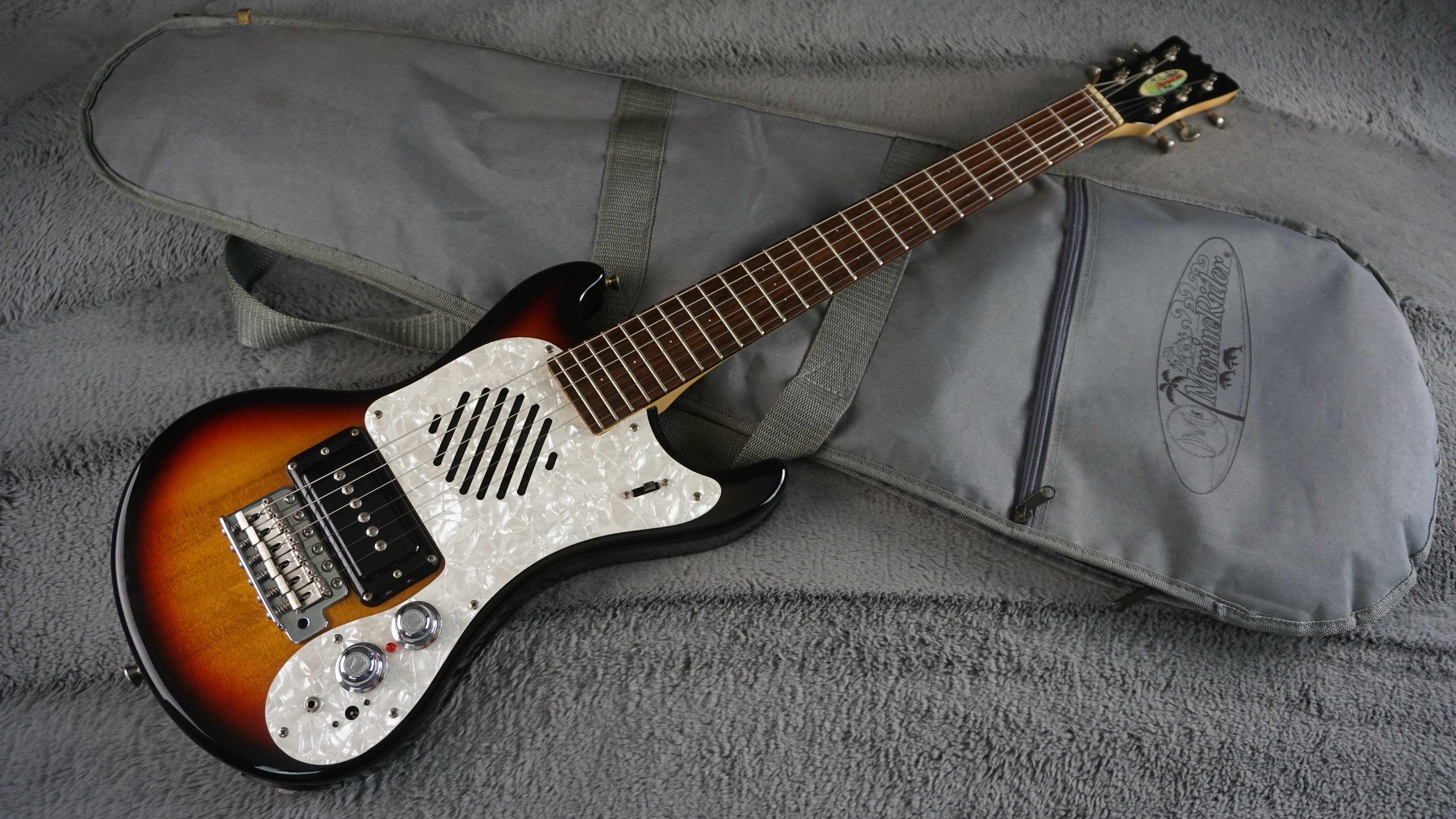MarineRider Mosrite Ventures Model with Built In Amp 1990’s - Sunburst