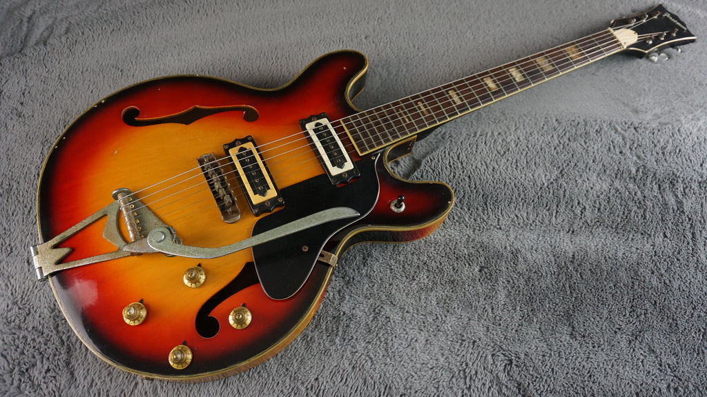 Firstman Semi Hollow Body 1960s rare  - Sunburst Japan