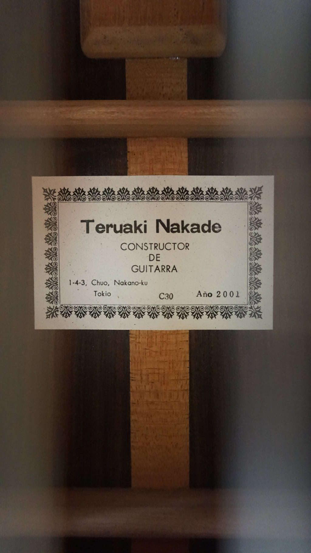 Teruaki Nakade C30 2001 Japan Classical Guitar Indian Rosewood
