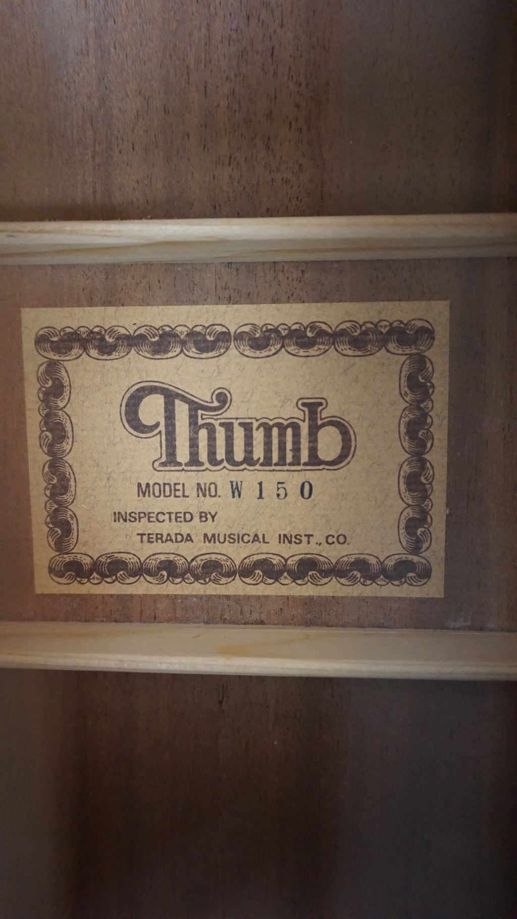 Thumb W-150 by Terada Japan Acoustic w/ Hard Case