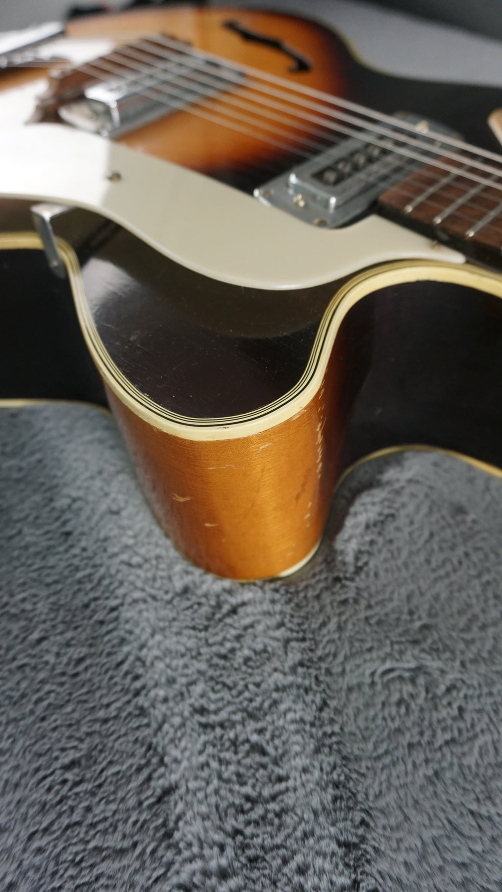 Teisco EP-14 1960s - Brown Burst Hollow Body Electric