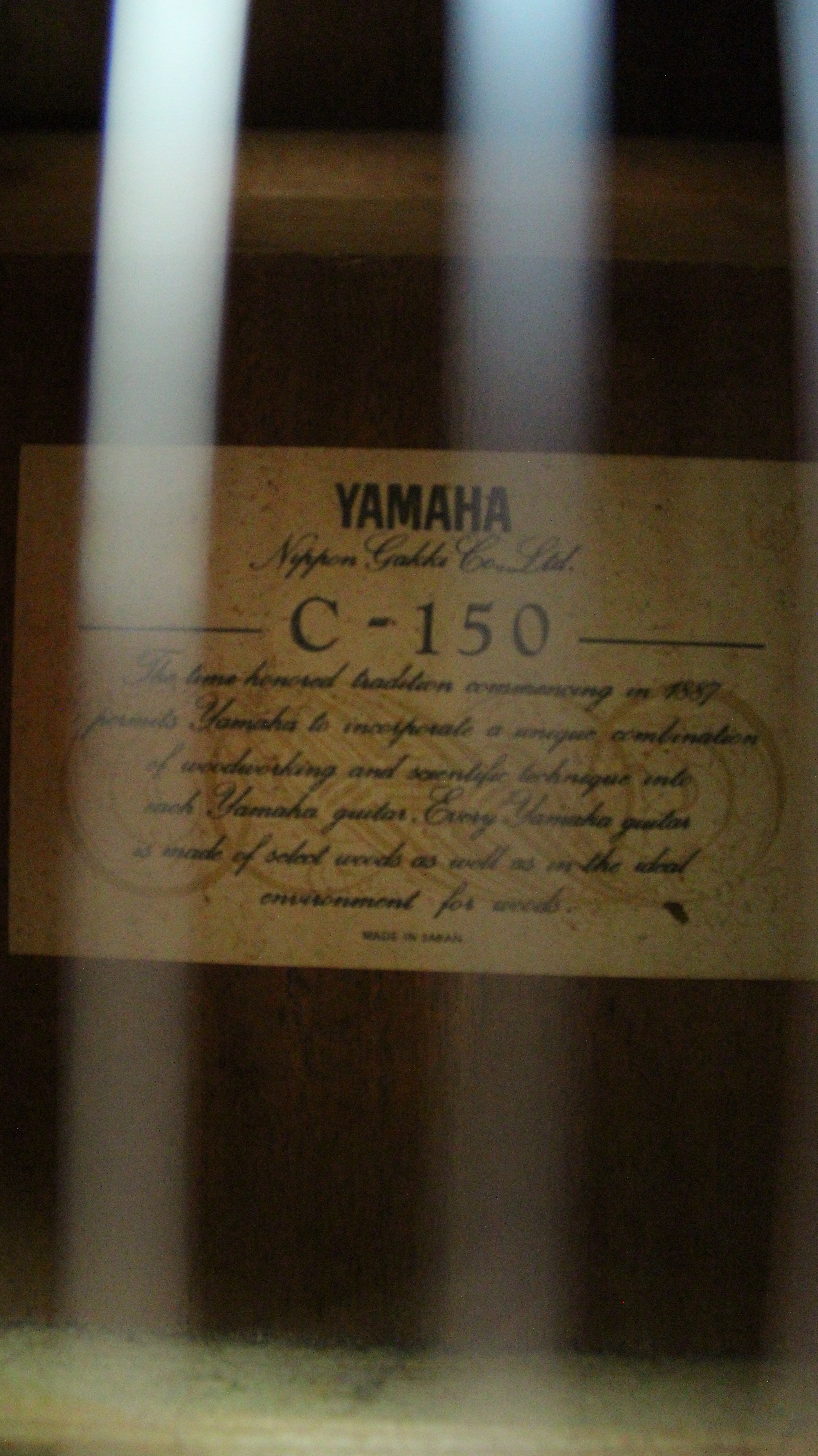 Yamaha C-150 Japan Classical Guitar