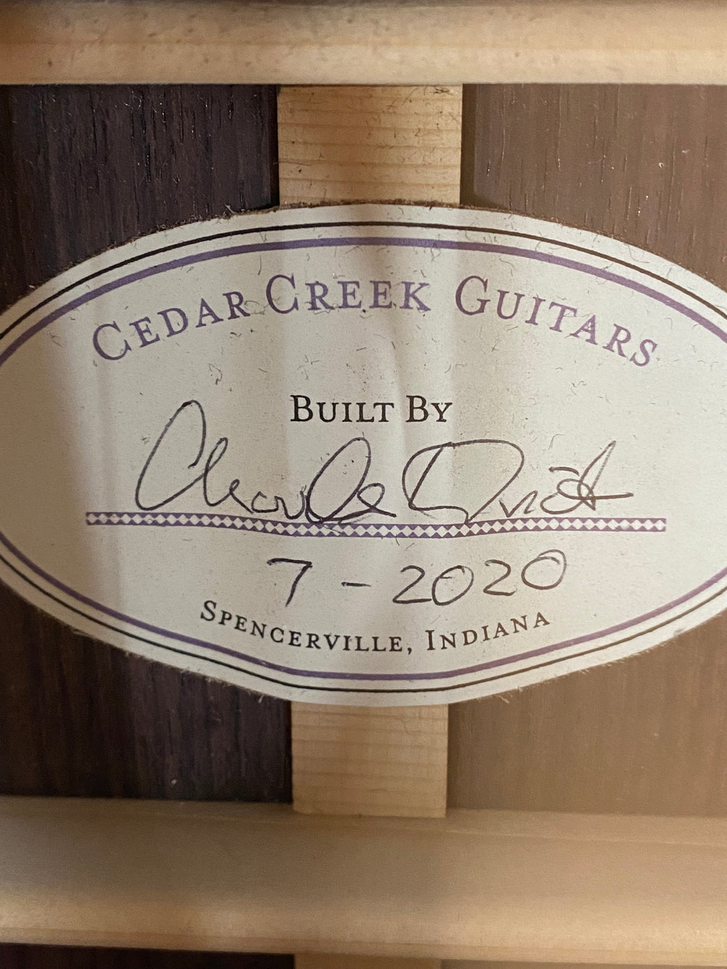 Charles Dick Cedar Creek Luthiers 000 Handmade Lutz Spruce / Rosewood 2020