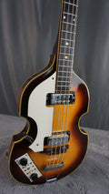 Greco Violin Bass Vintage - Sunburst Semi-Hollow Lefty