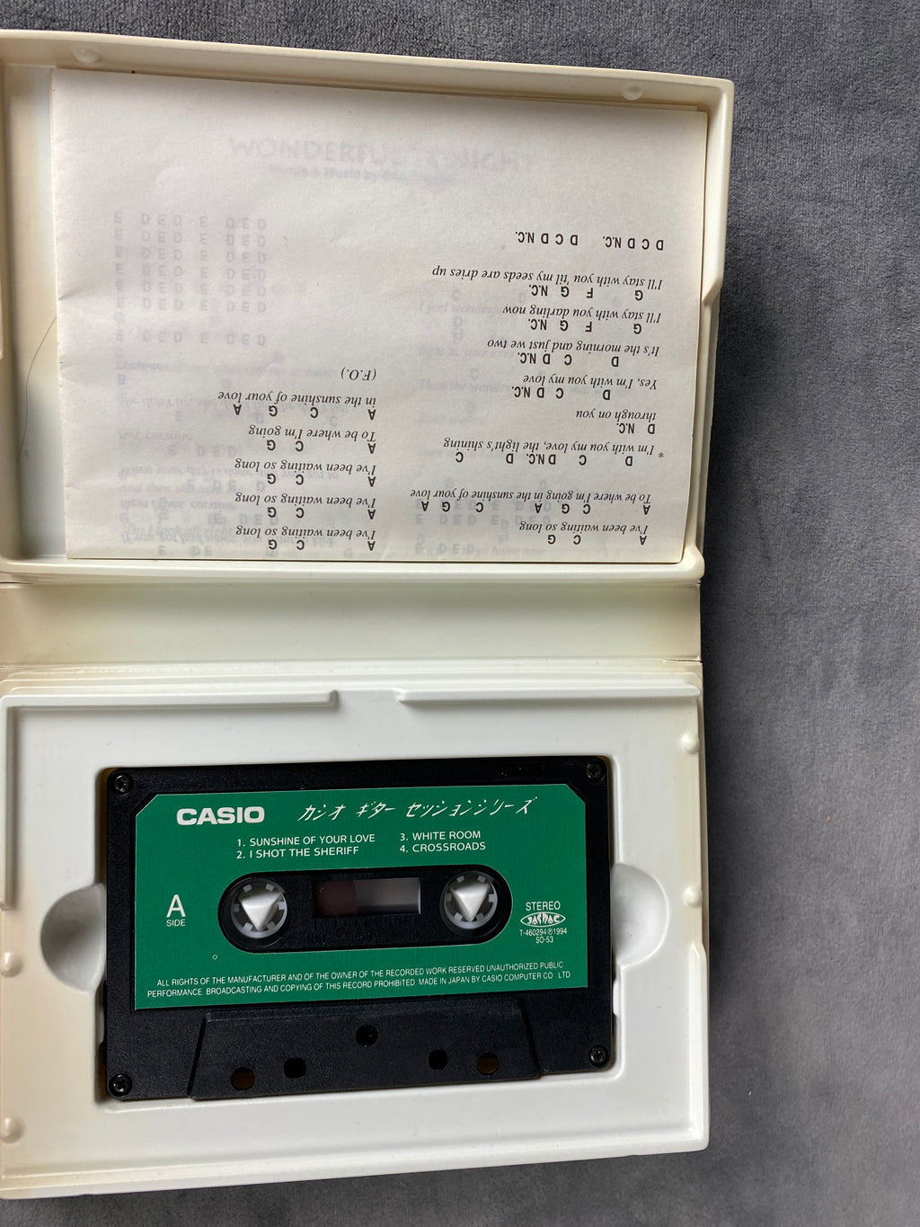 Casio EG-5 Cassette Eric Clapton super rare! 1980’s