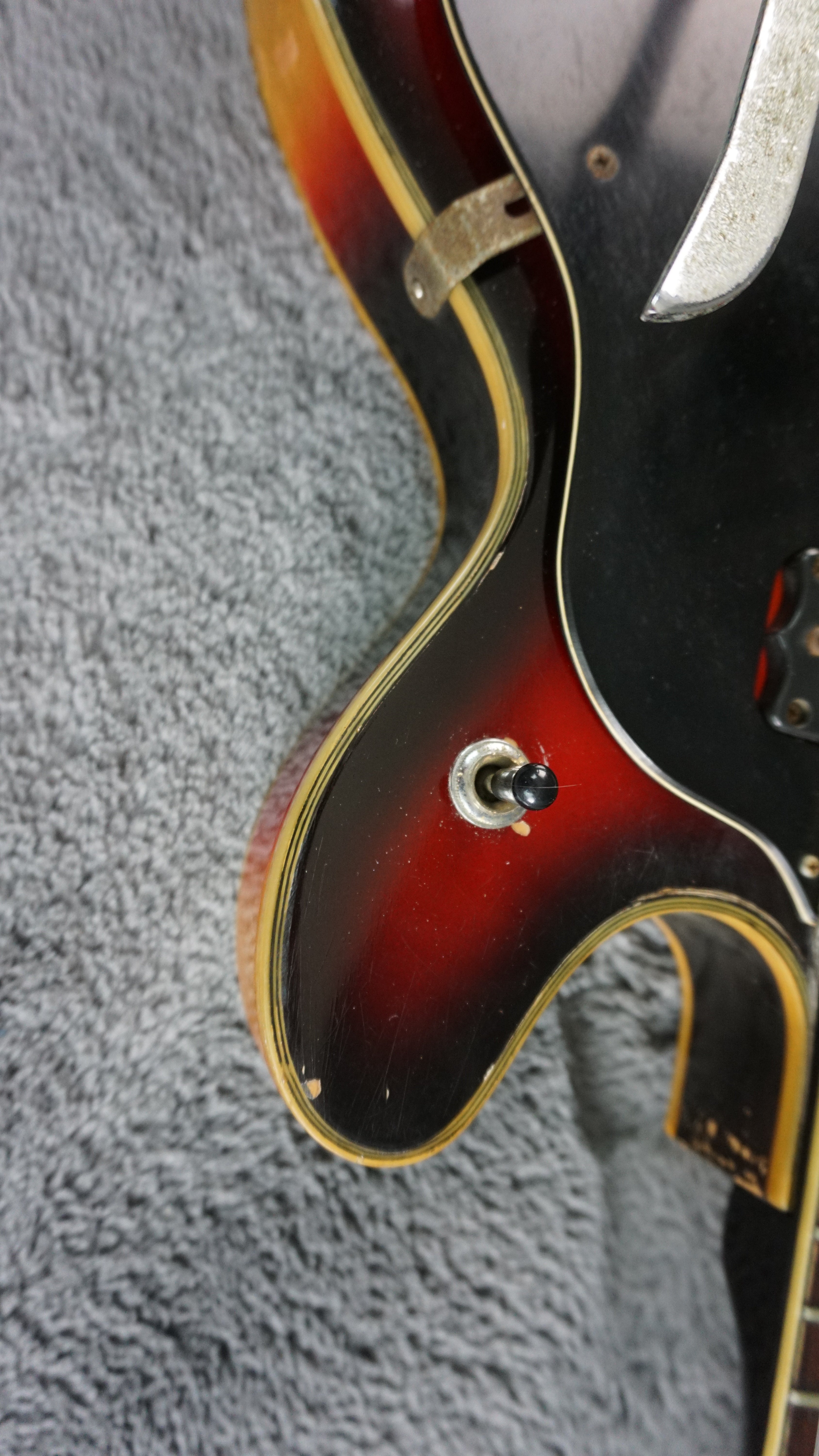 Firstman Semi Hollow Body 1960s rare  - Sunburst Japan