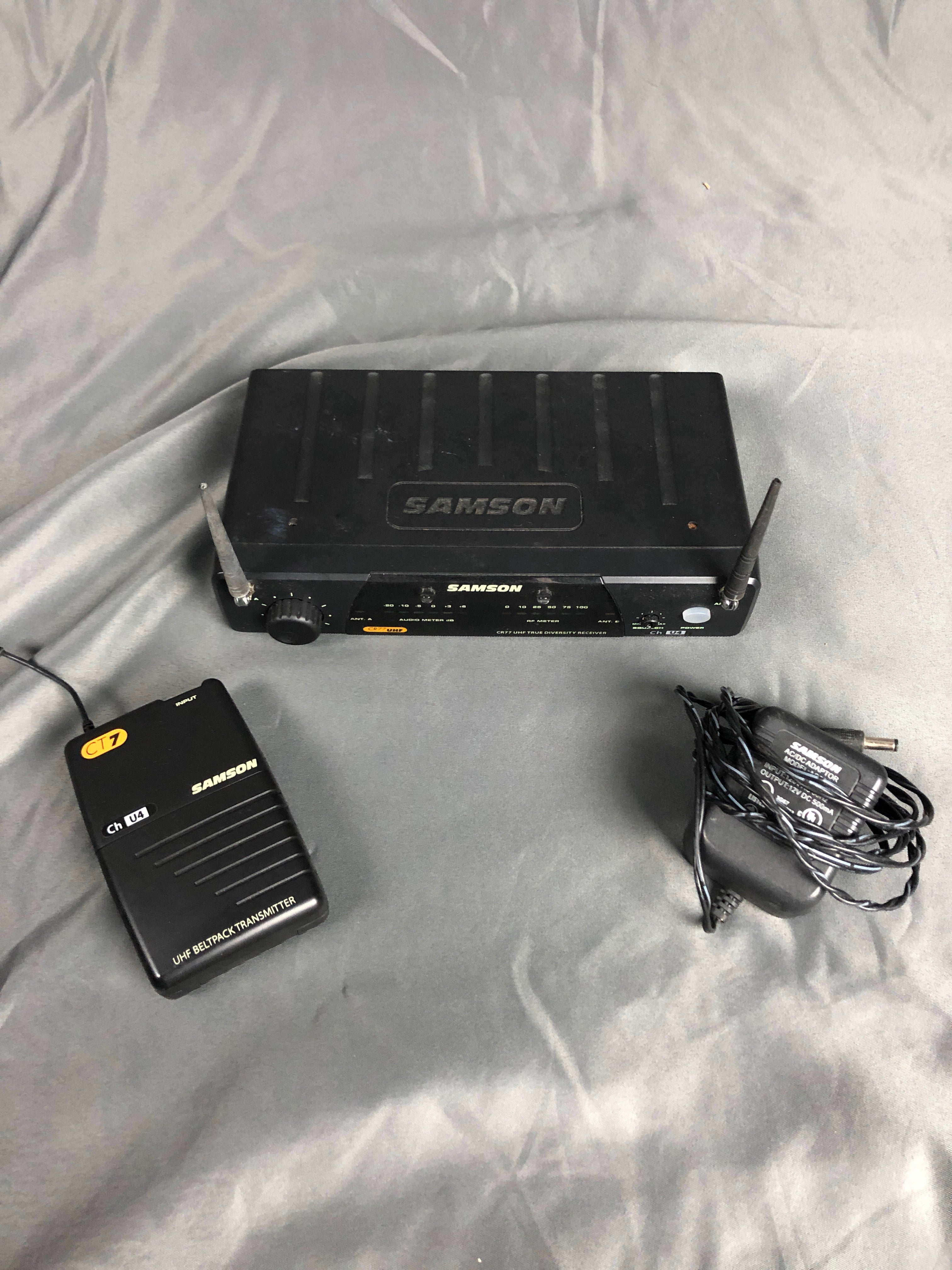 Samson CR77 CT7 UHF Wireless Receiver and Transmitter