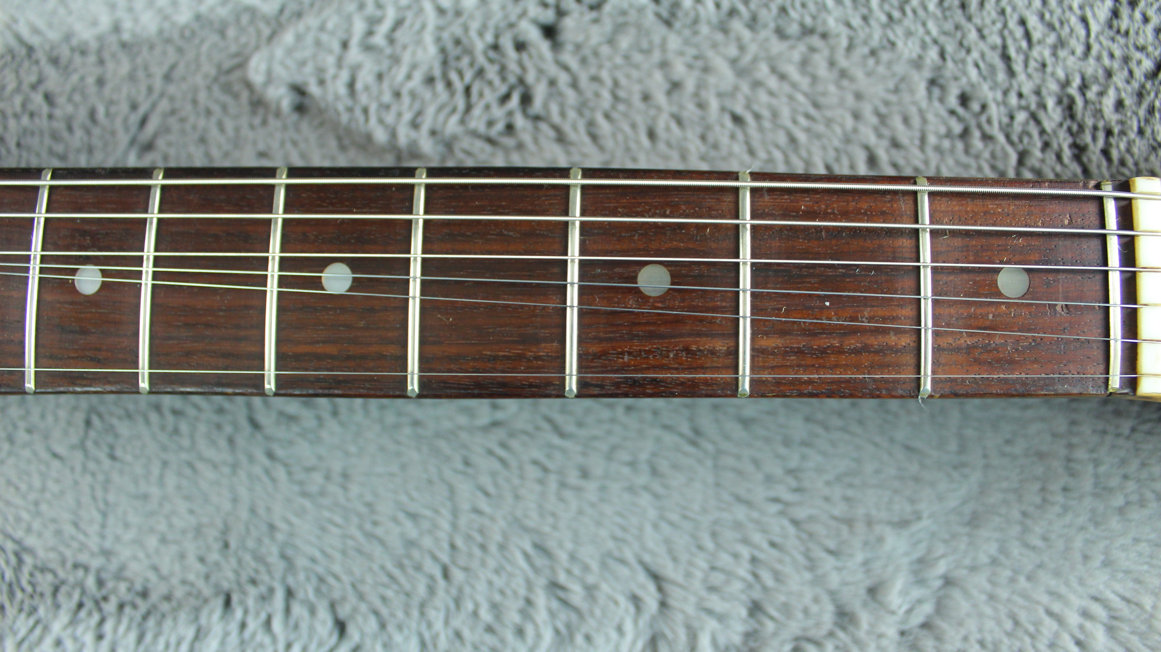 Semi-Hollow Sunburst Electric Guitar