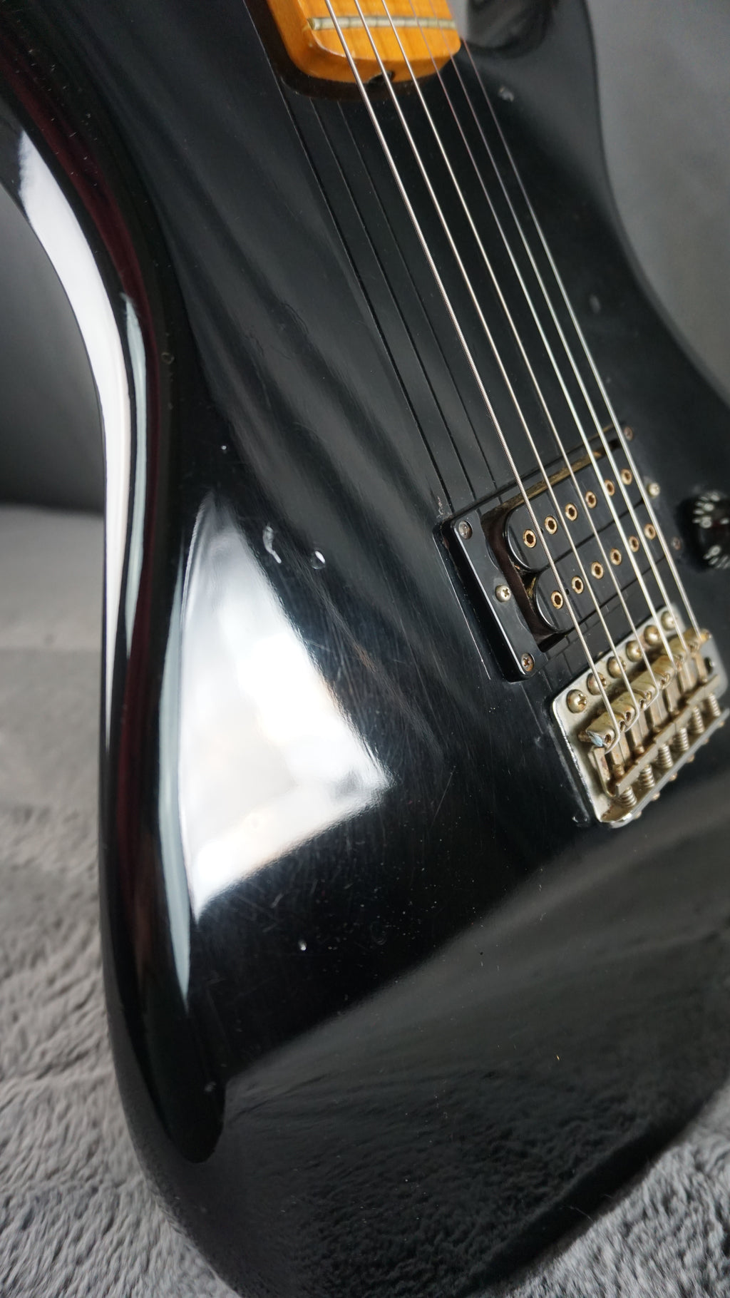 Aquarius Kawai Original Black MIJ Electric Guitar w/ Hard Case