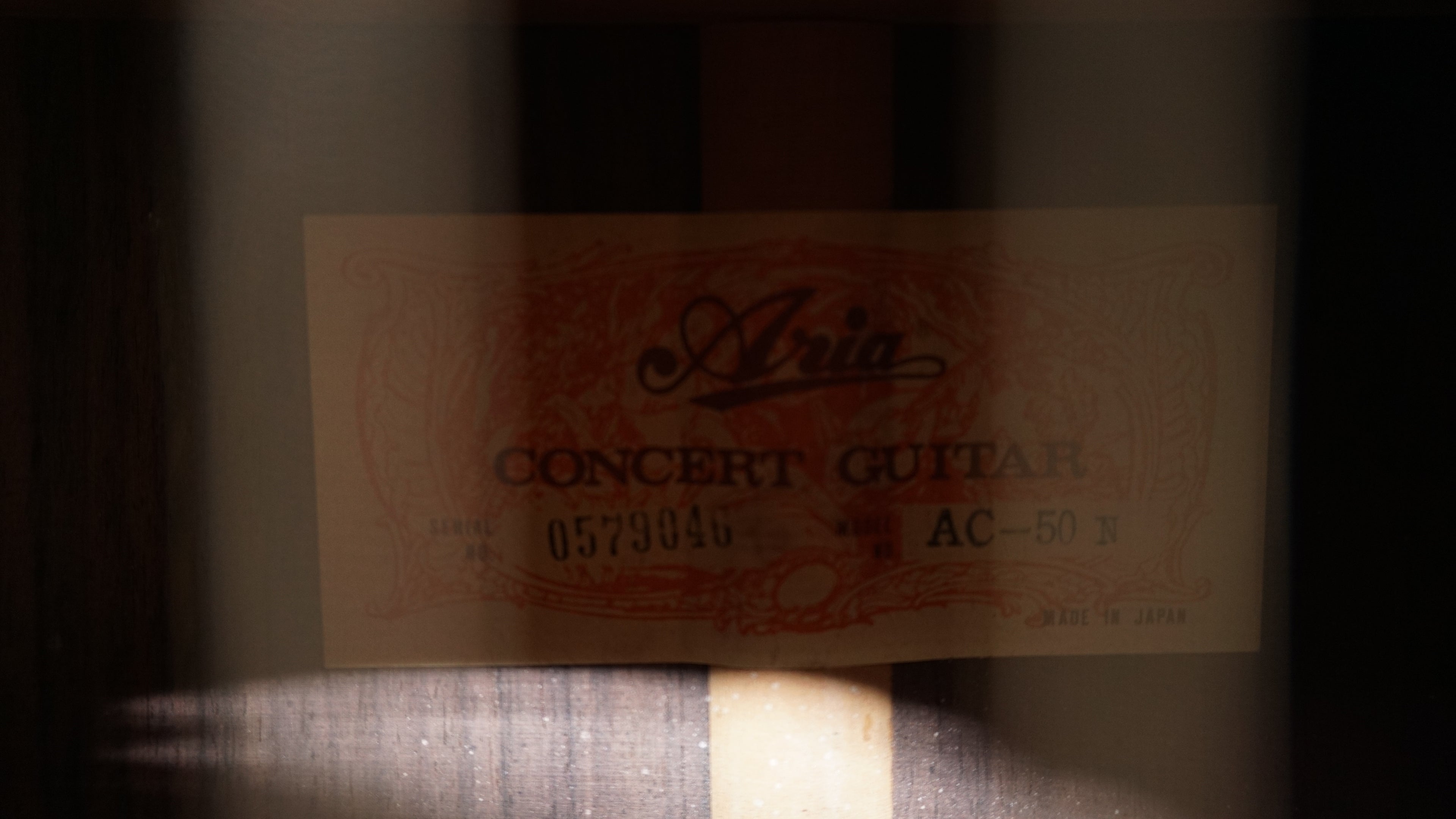 Aria AC-50 N Concert Guitar Handmade by Kuniharu Nobe Indian Rosewood!