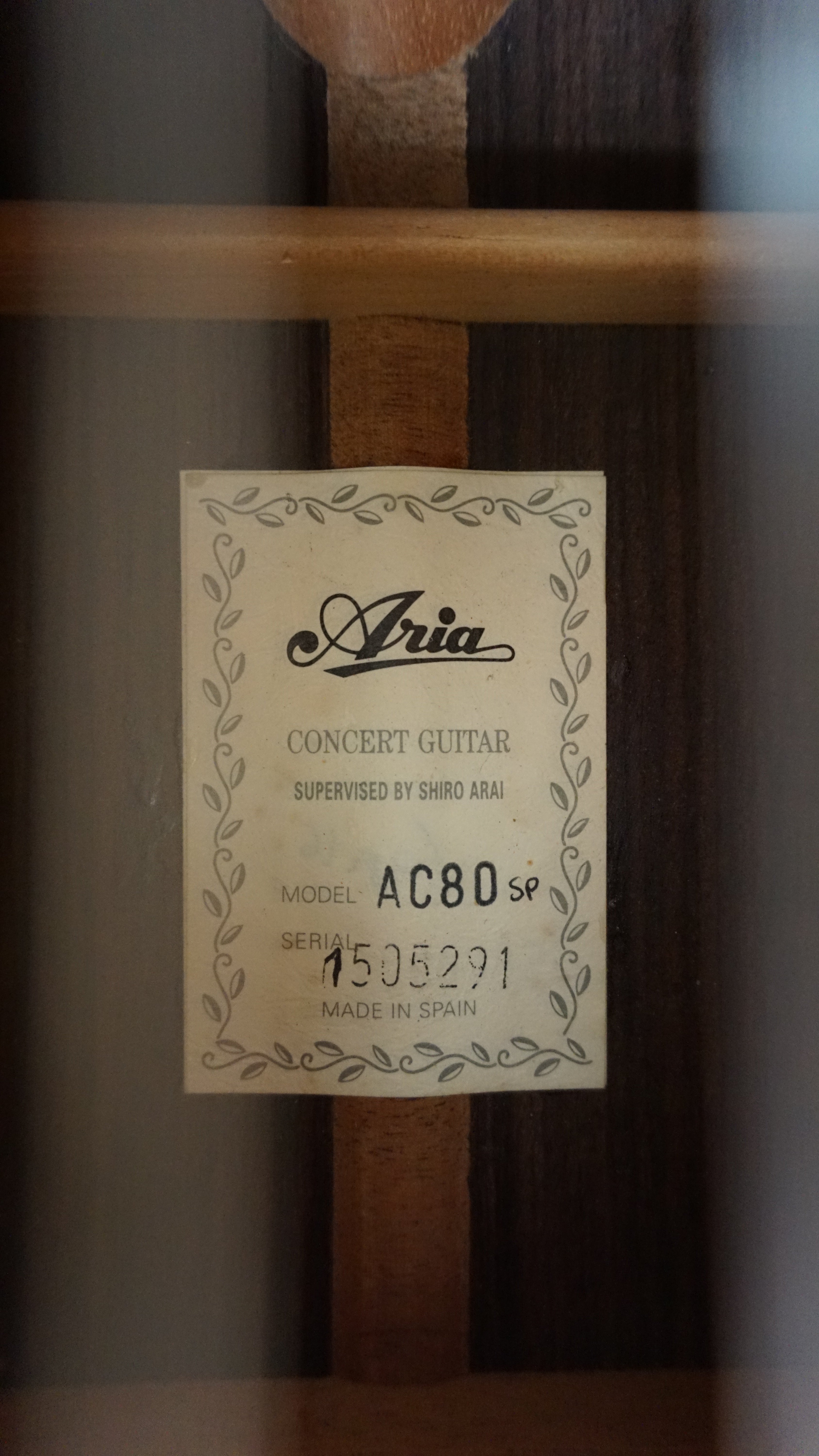 Aria AC80 SP Made in Spain Classical Guitar