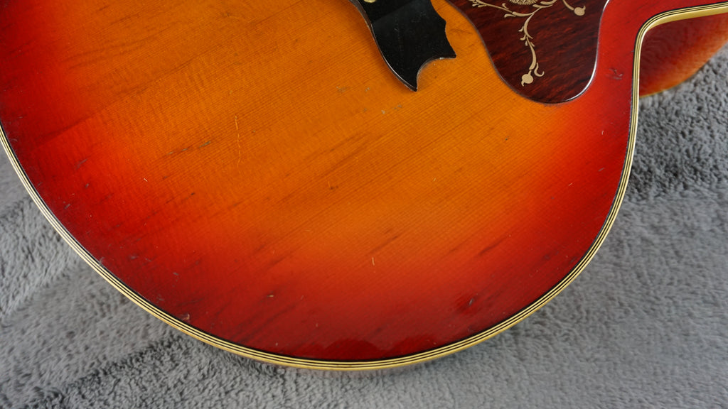 Morales M350 Jumbo Acoustic Japan Sunburst w/ Hard Case
