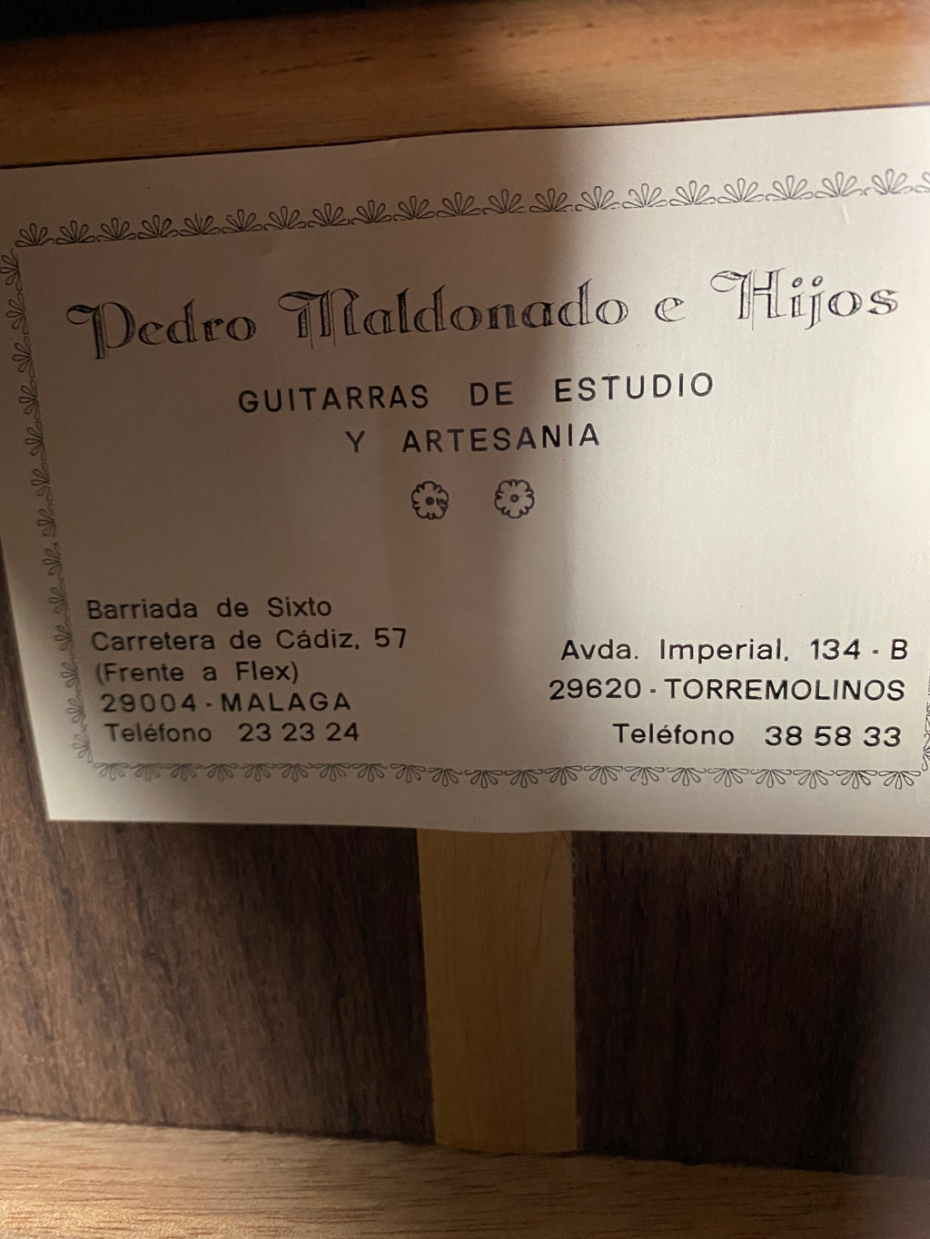 Pedro Maldonado Handmade in Spain Classical Guitar 1993