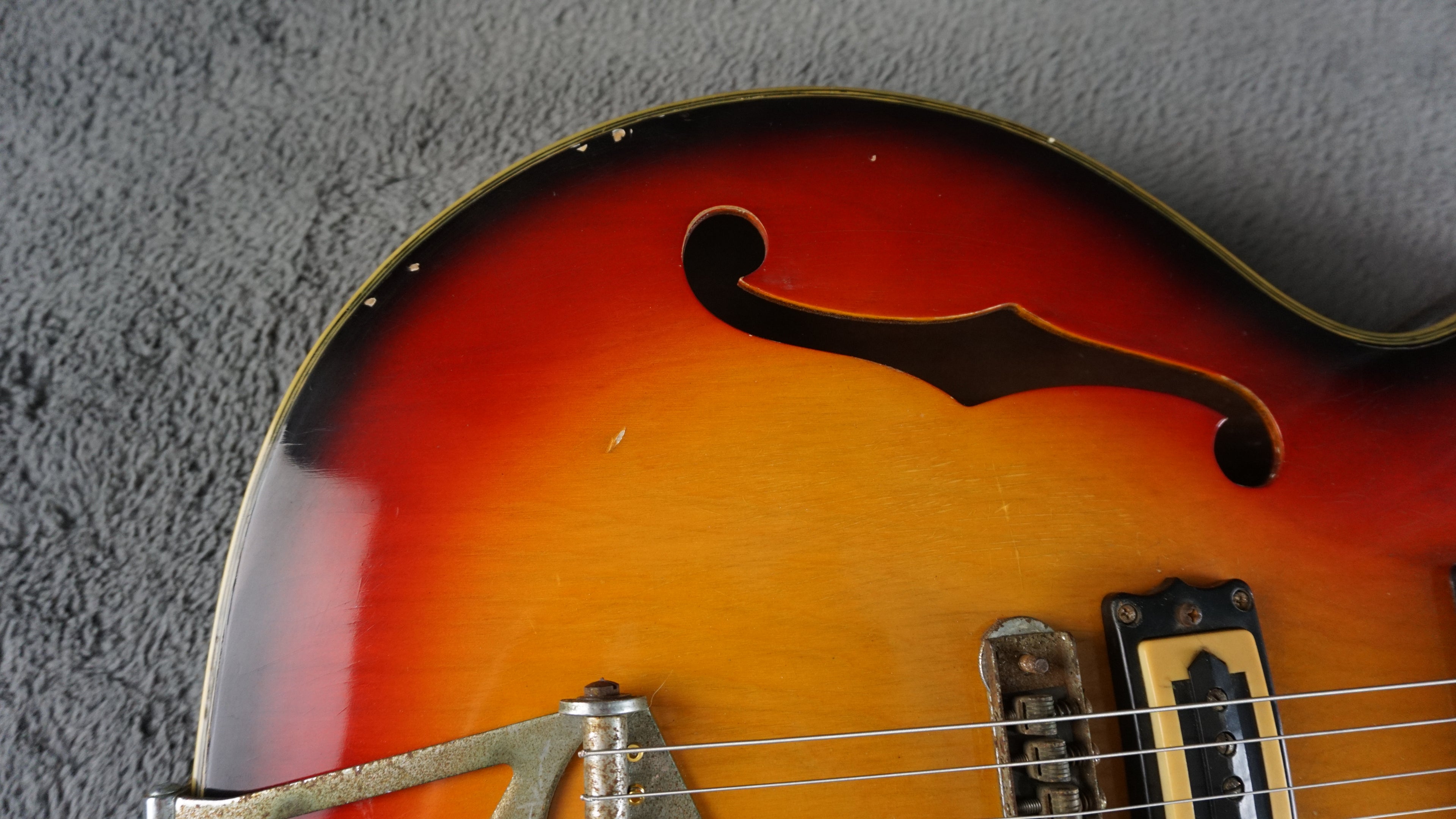 Firstman Semi Hollow Body 1960s rare  - Sunburst Japan
