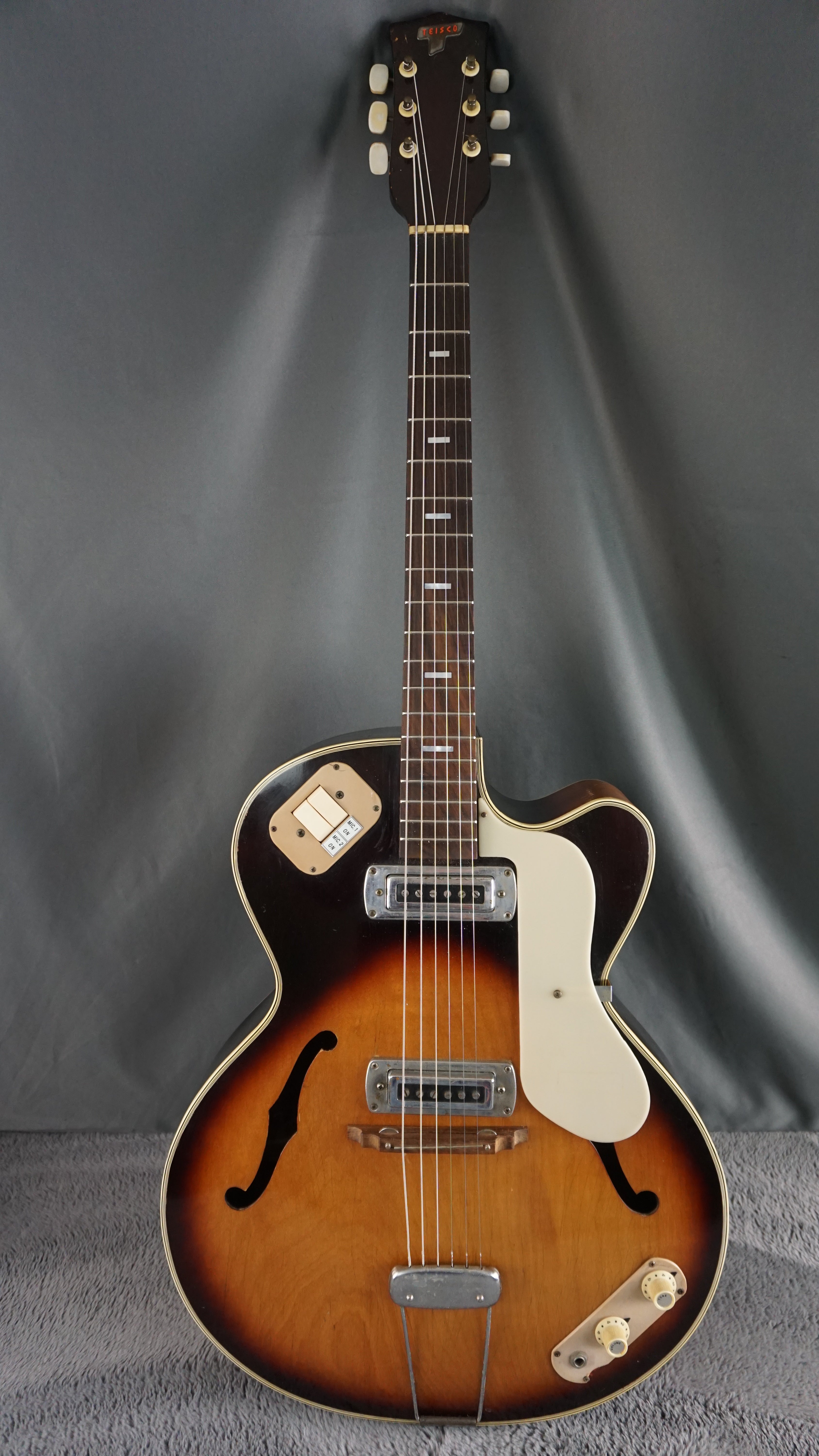 Teisco EP-14 1960s - Brown Burst Hollow Body Electric