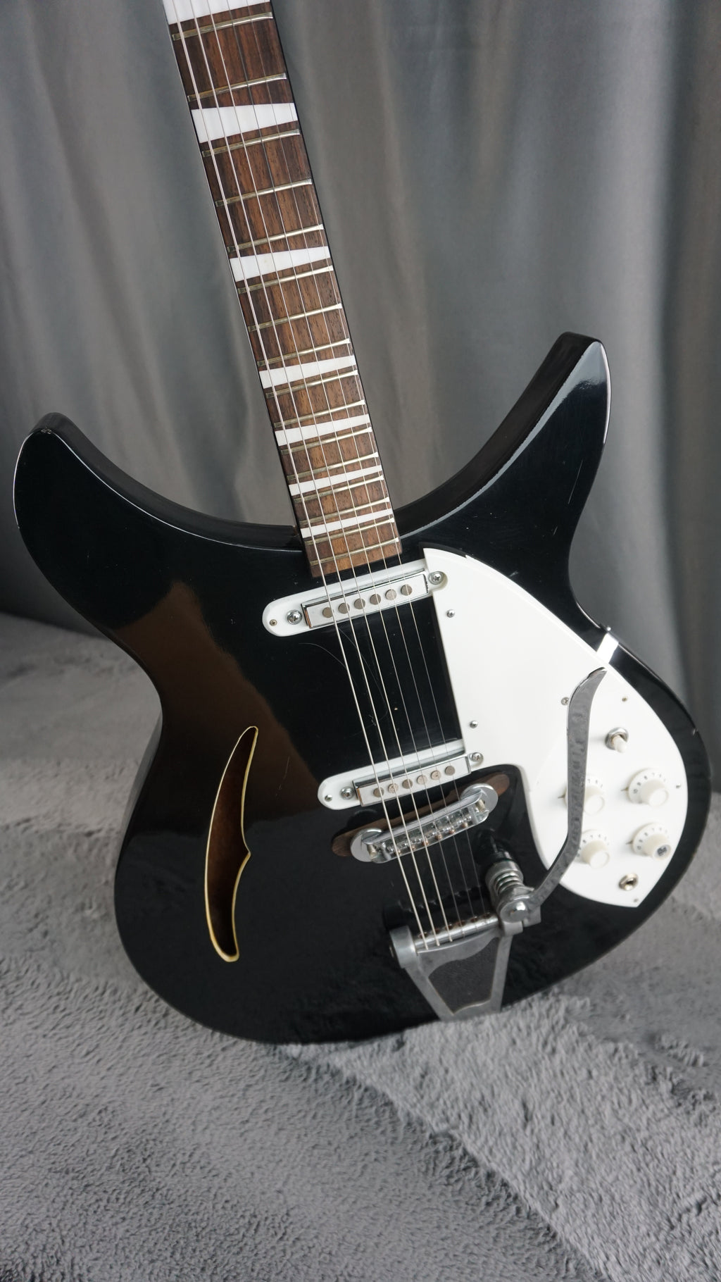 Guyatone SG42T 1960s - Black Super Rare Double Cut Japan