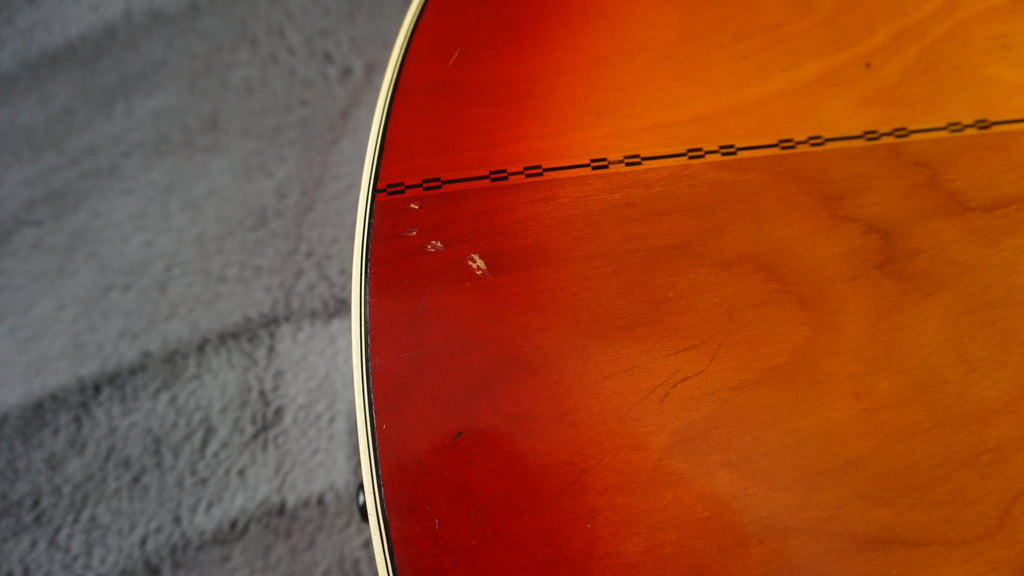 Morales M350 Jumbo Acoustic Japan Sunburst w/ Hard Case