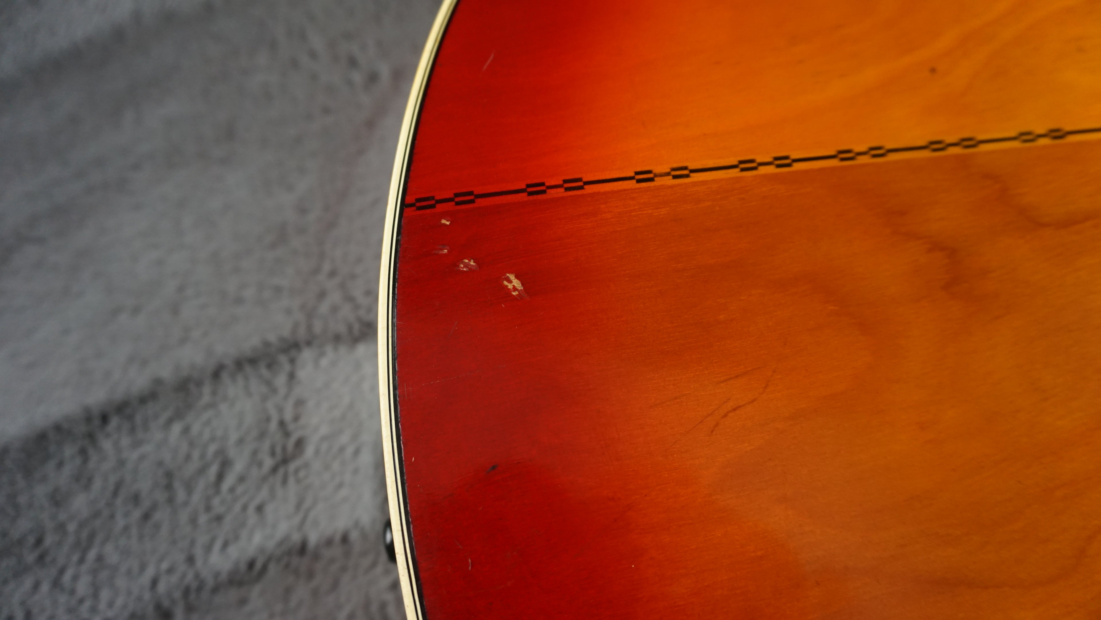 Morales M350 Jumbo Acoustic Japan Sunburst w/ Hard Case