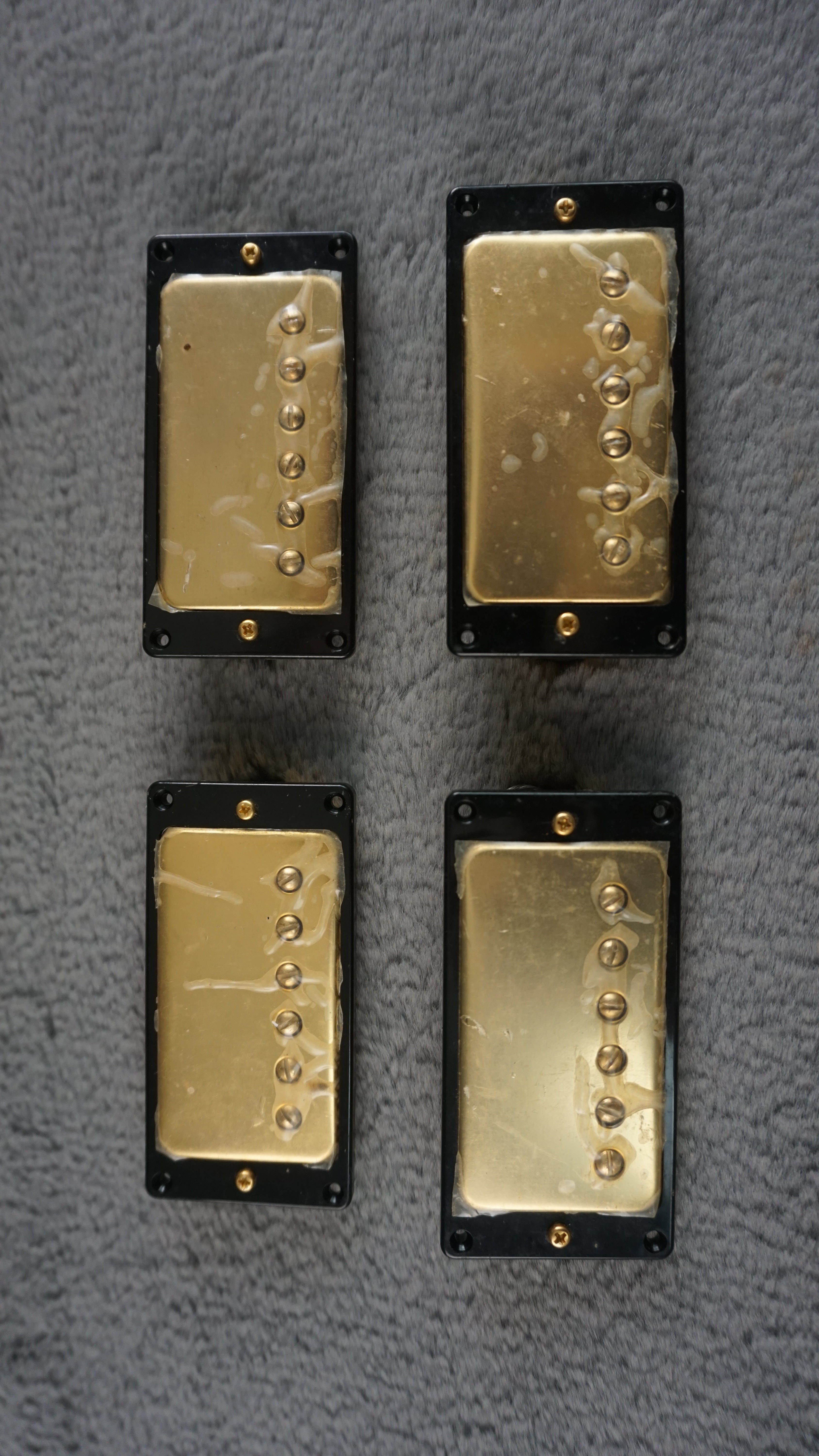 Tokai Humbucker Gold Cover w/ Black Pickup Ring - 2 Wire