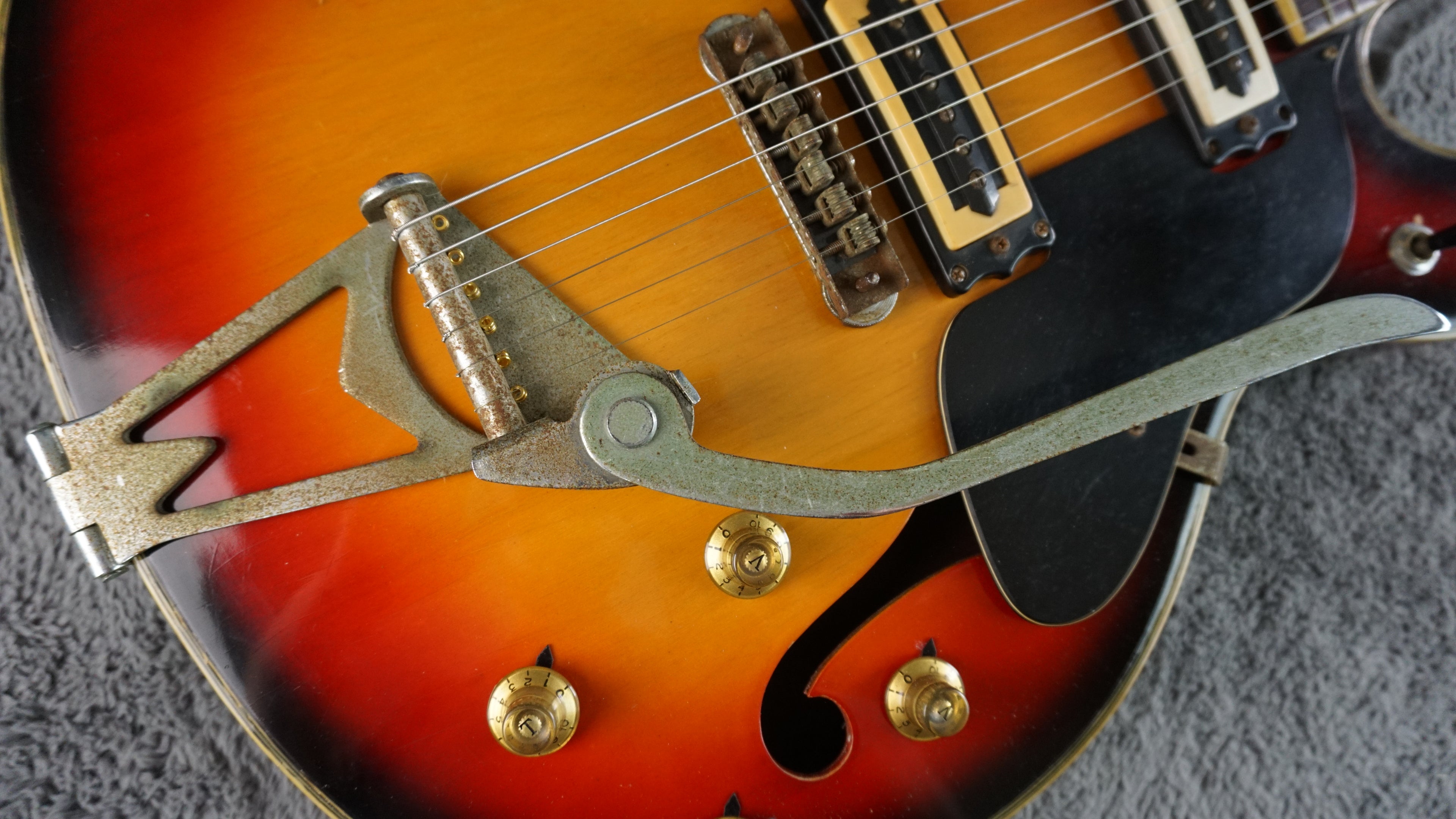 Firstman Semi Hollow Body 1960s rare  - Sunburst Japan