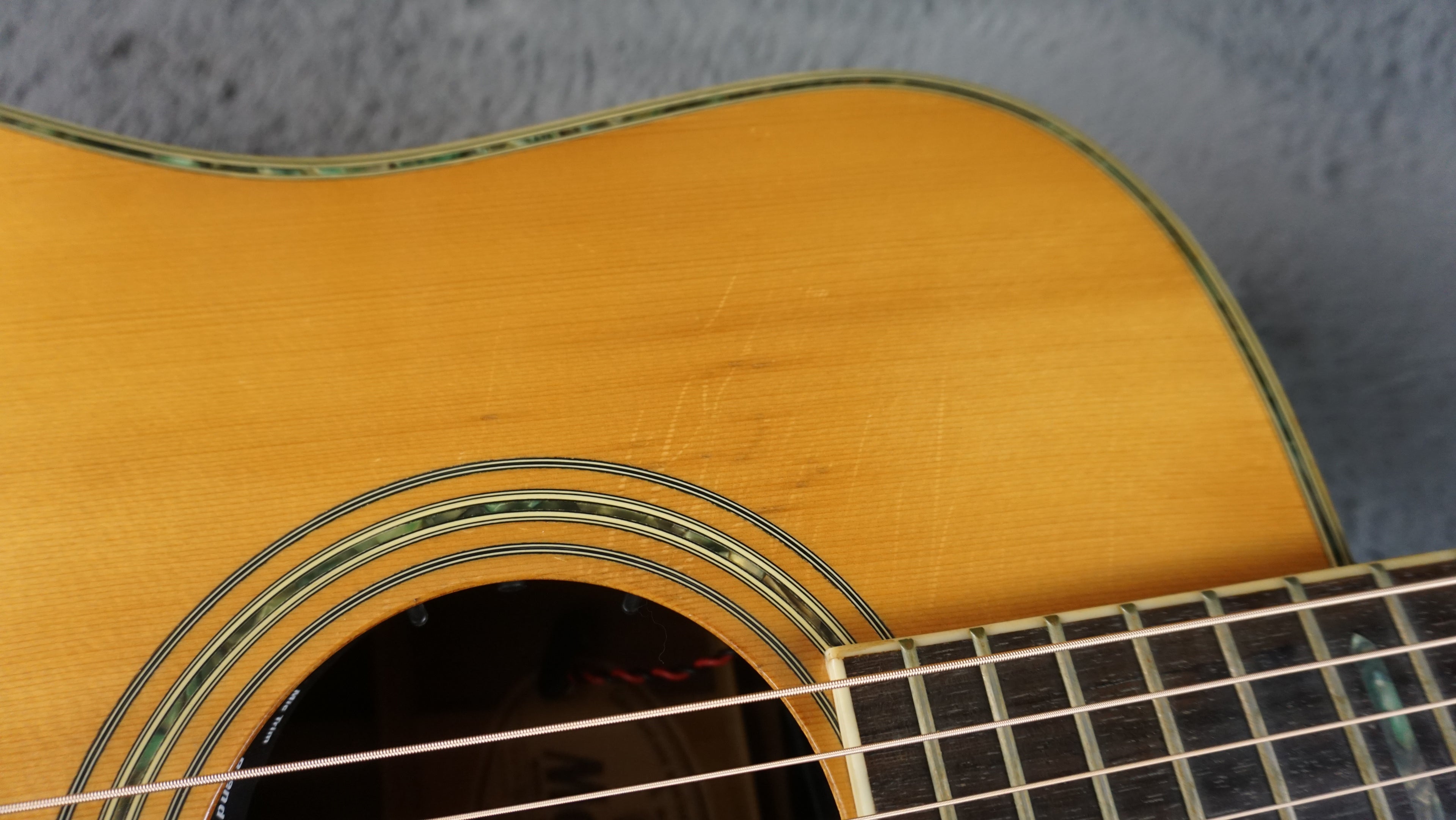 Morris W-40 Japan Solid Spruce Top w/ Fishman Electronics