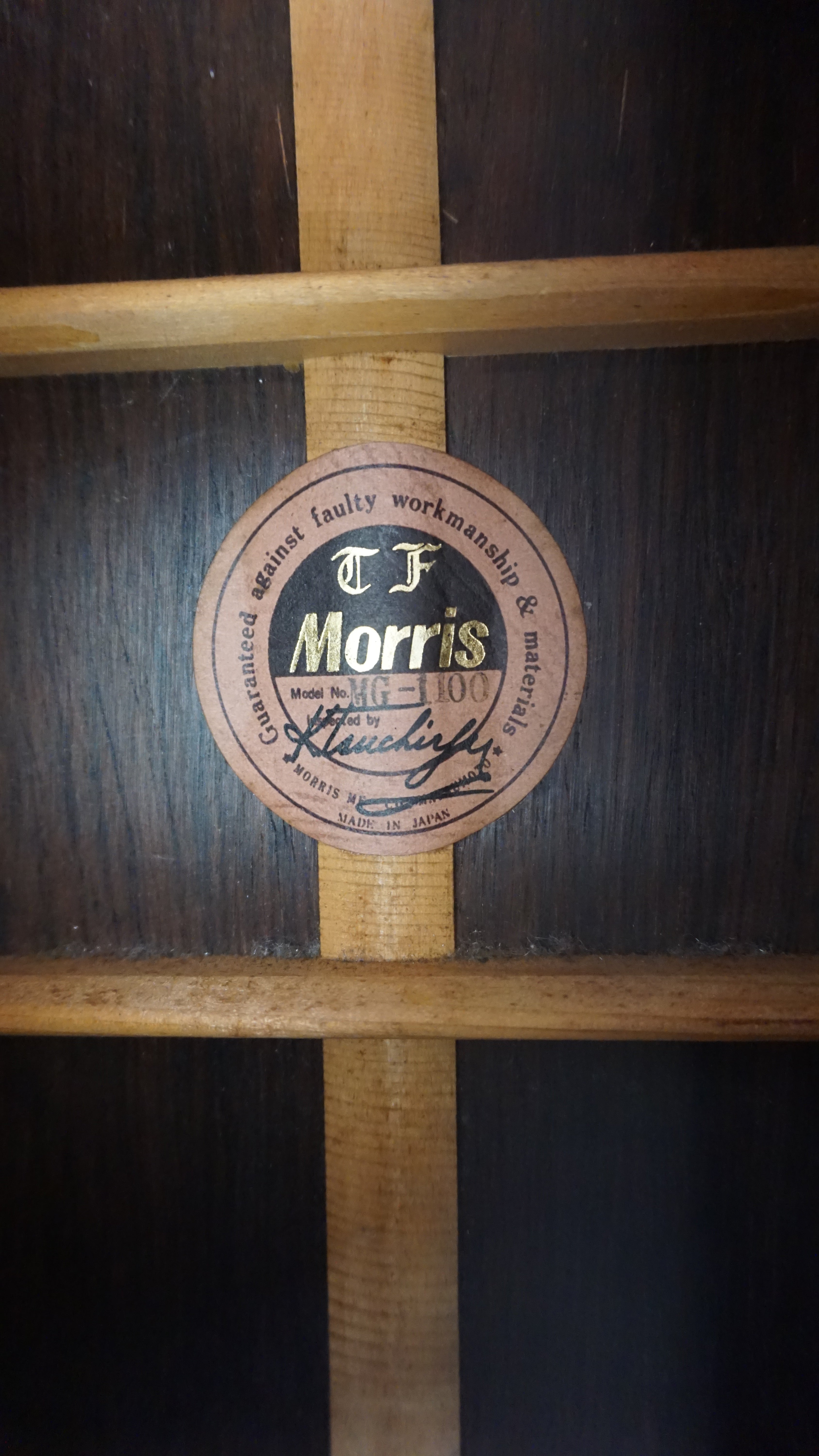 Morris MG-1100 Japan Dreadnought w/ Hard Case
