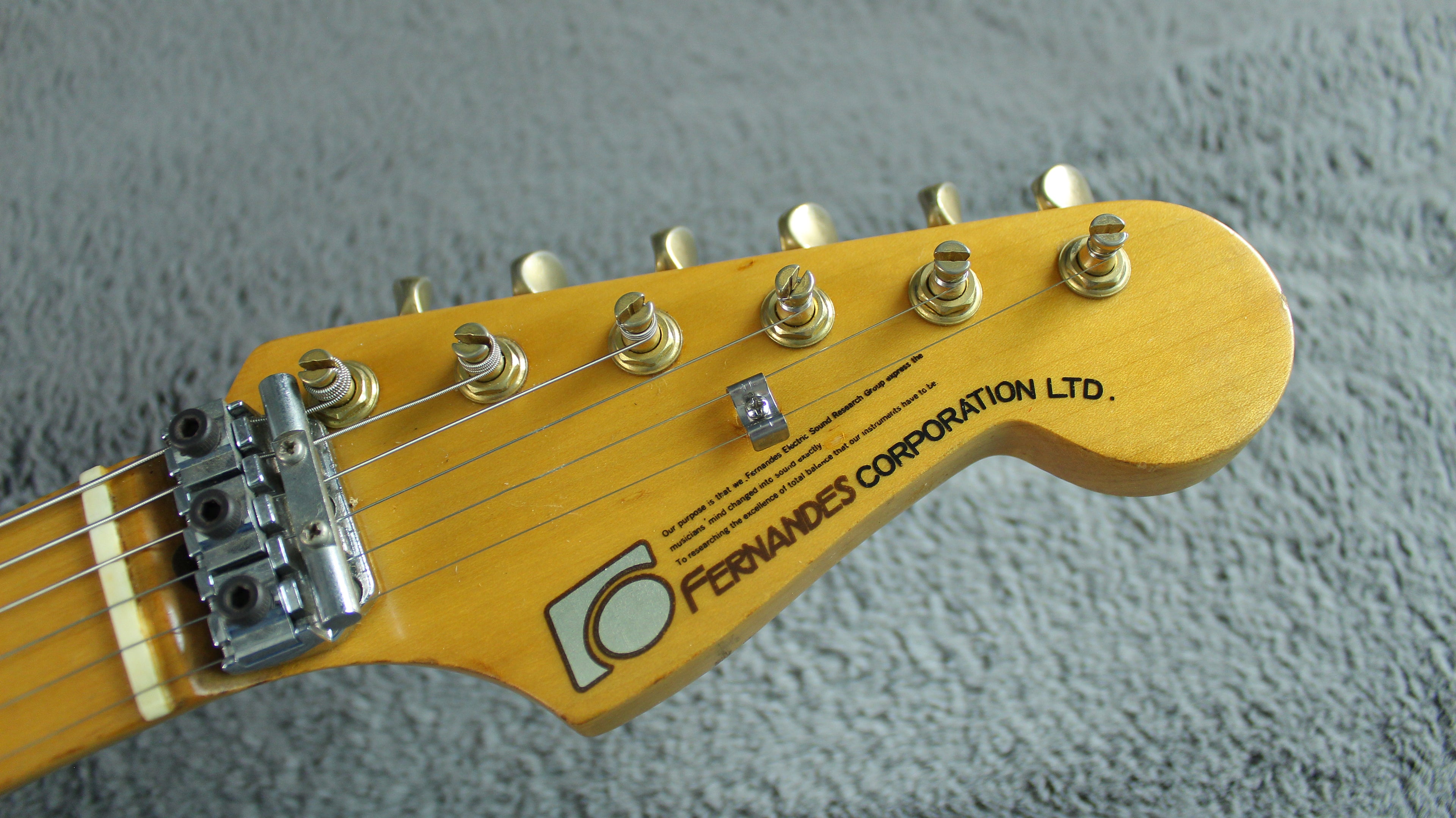 Fernandes/Burny S-Style - Tobacco Burst Japan Floyd Rose Style
