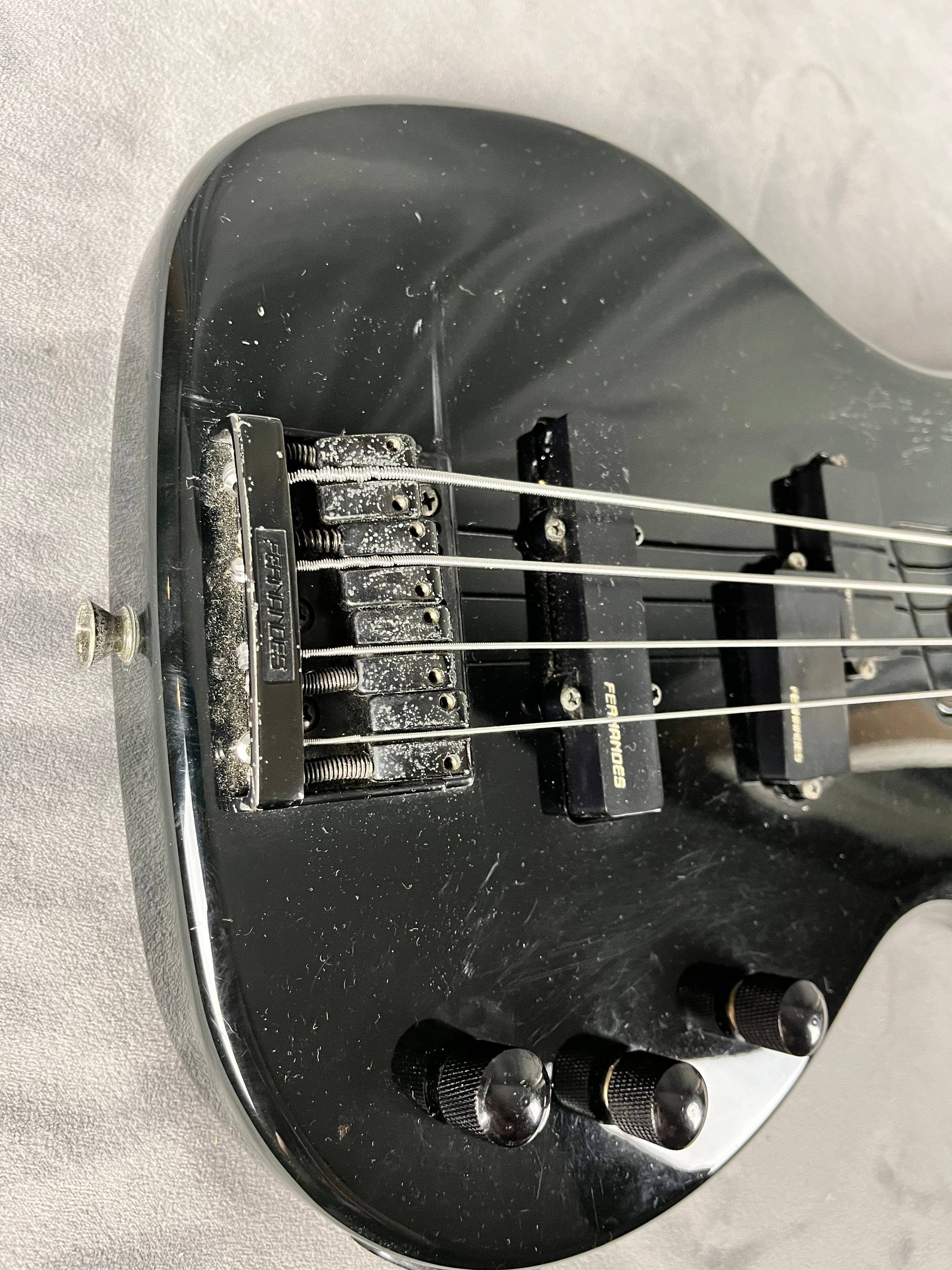 Fernandes PJ Bass  FRB-55 1990’s Black 32” scale