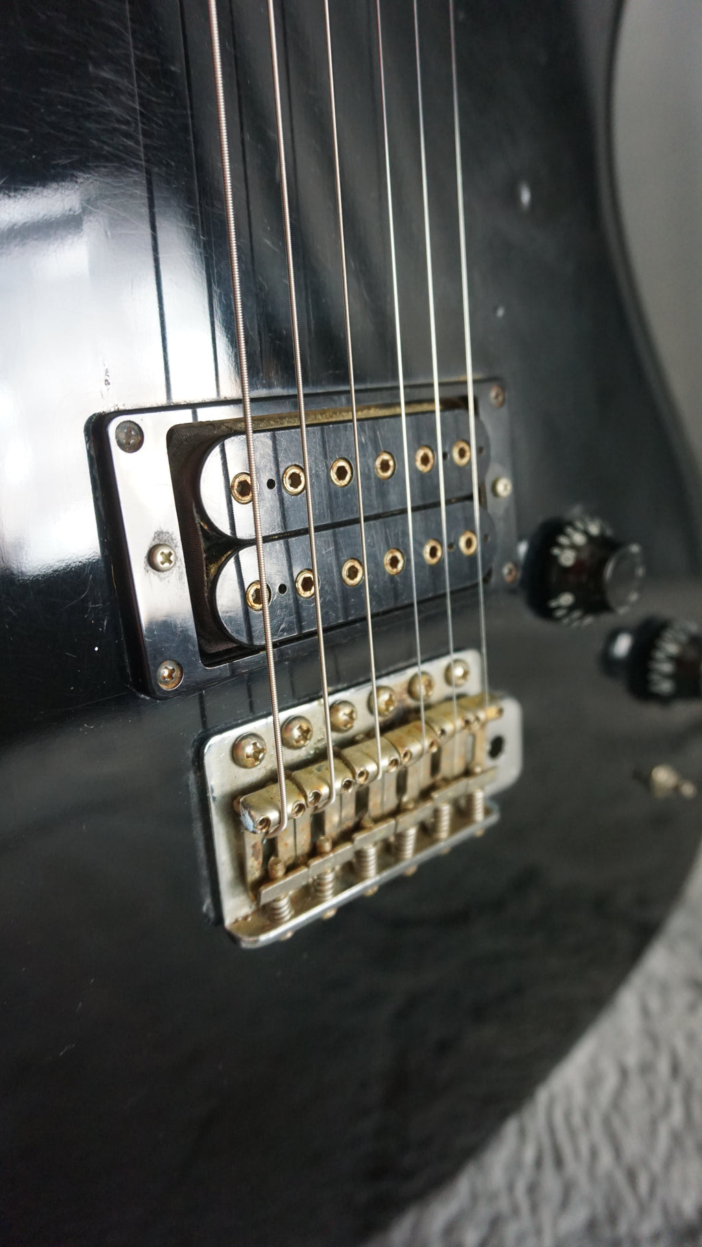 Aquarius Kawai Original Black MIJ Electric Guitar w/ Hard Case