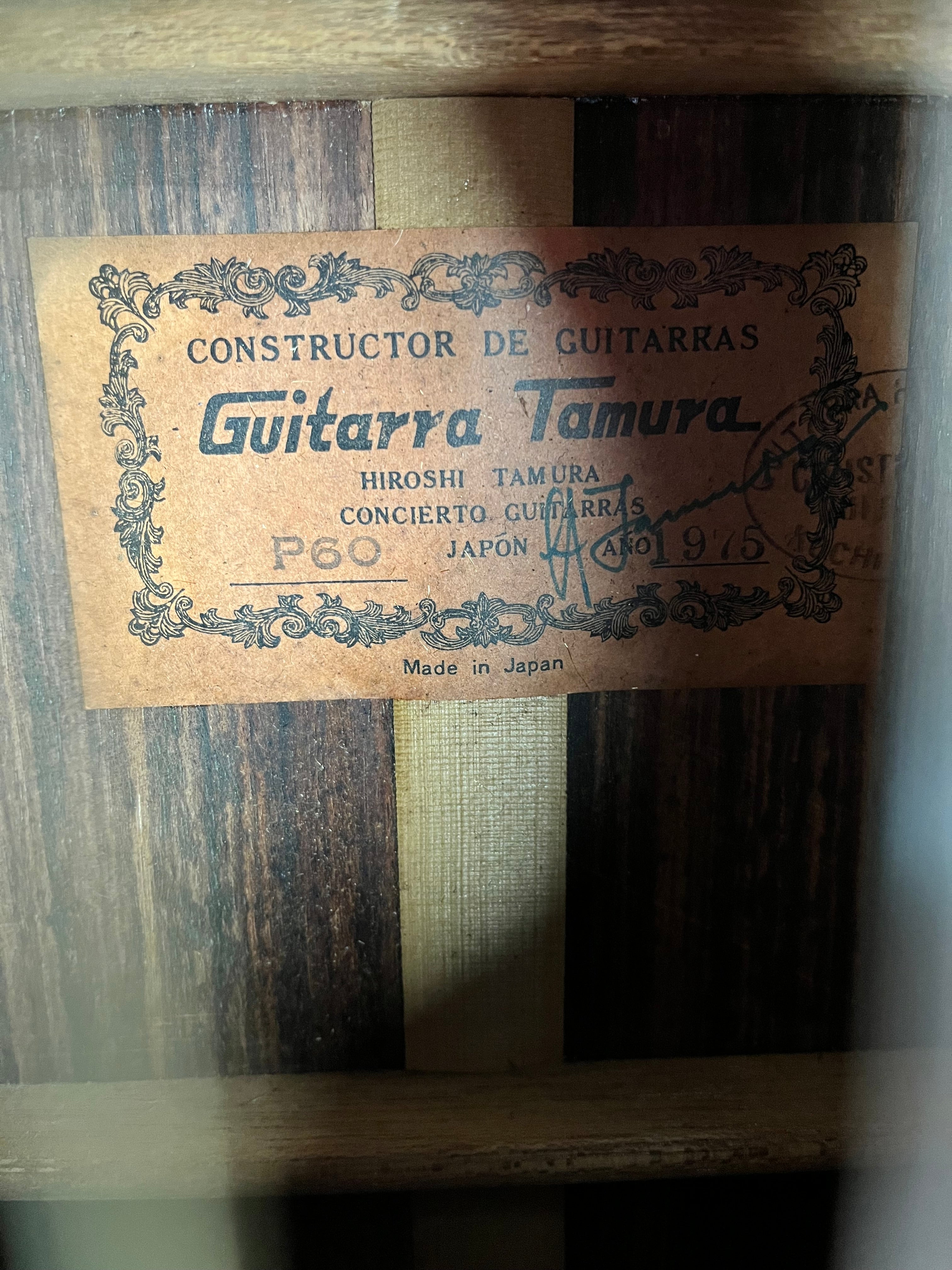 Hiroshi Tamura P-60 Guitar MIJ 1975