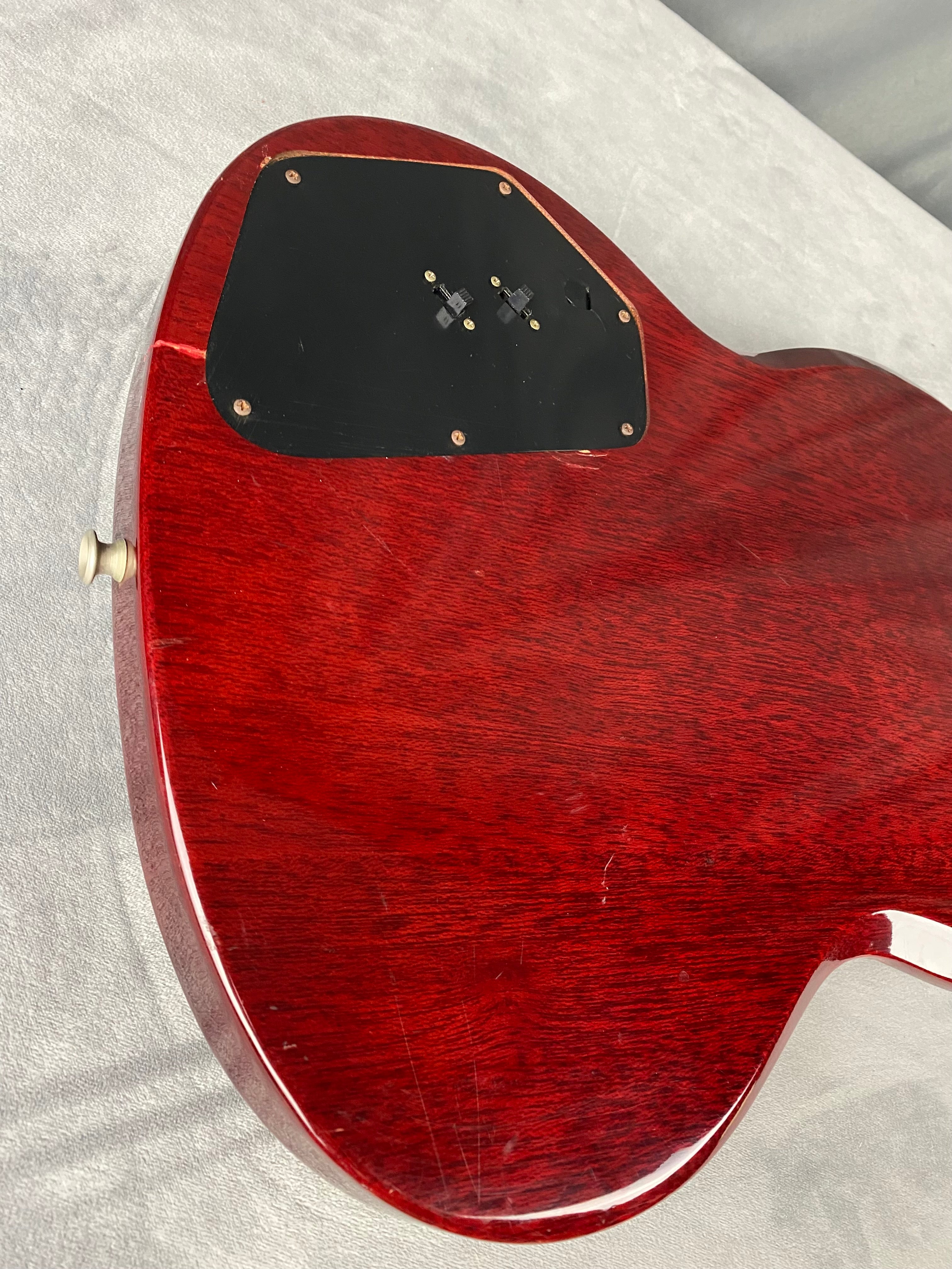 Heerby SG Kasuga MIJ Rare! Neck Thru 1977 Trans Red