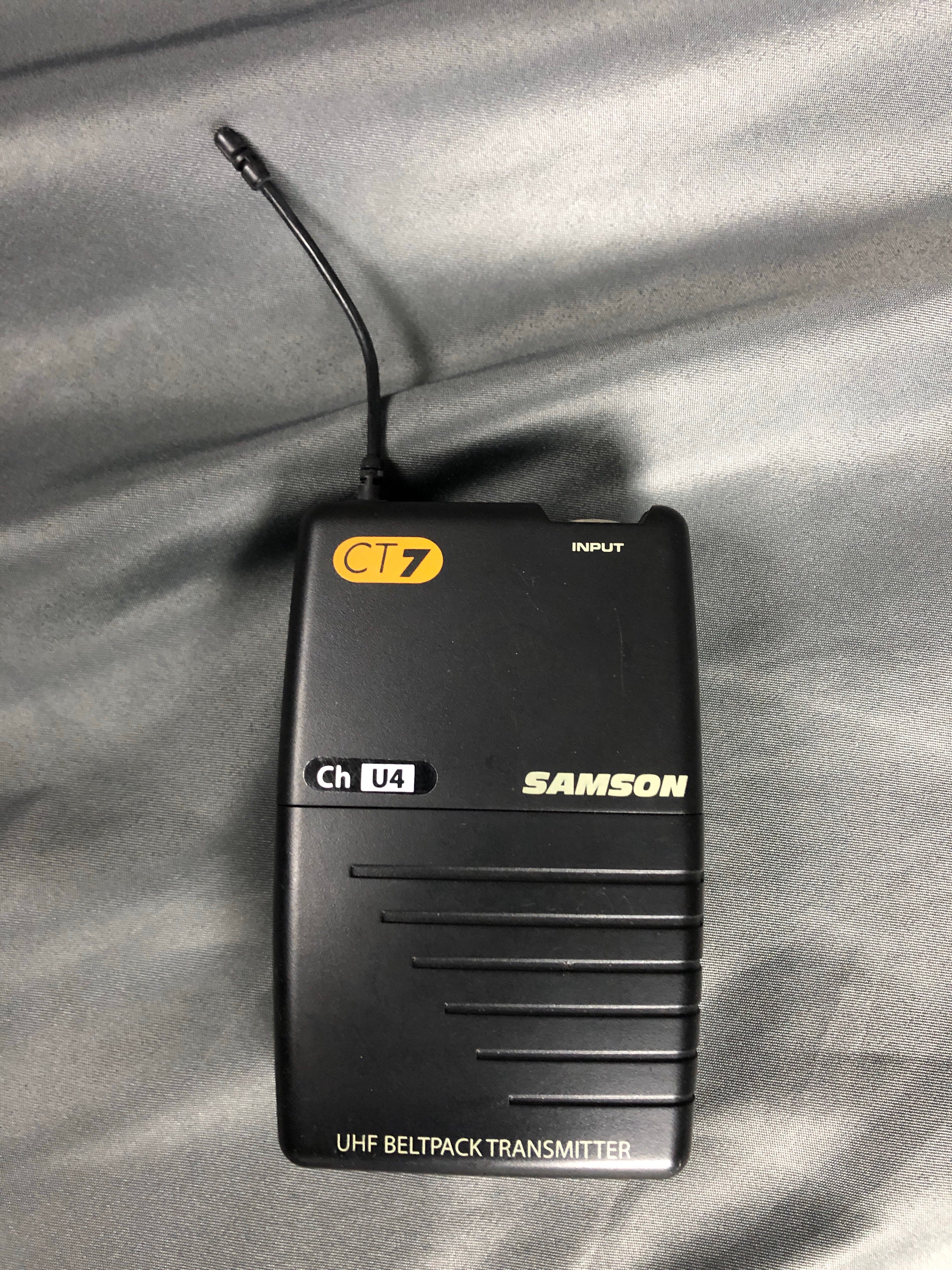Samson CR77 CT7 UHF Wireless Receiver and Transmitter
