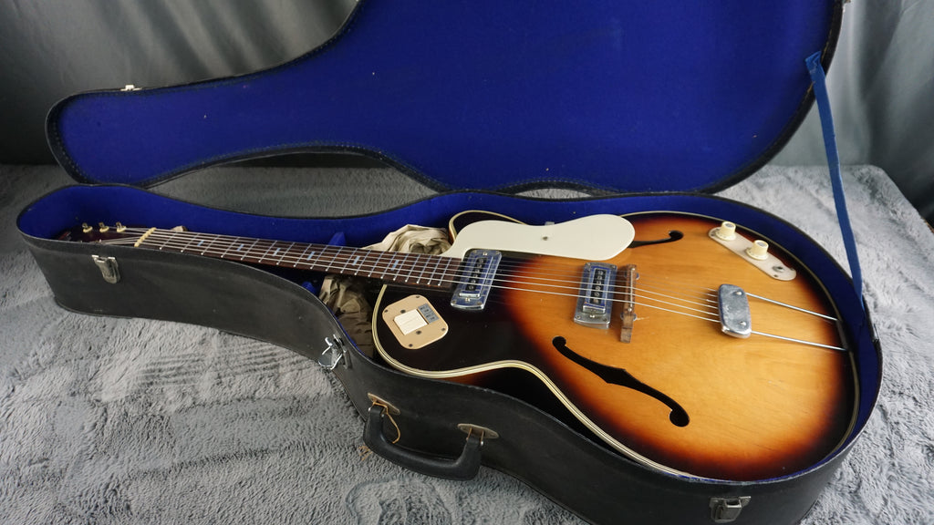 Teisco EP-14 1960s - Brown Burst Hollow Body Electric