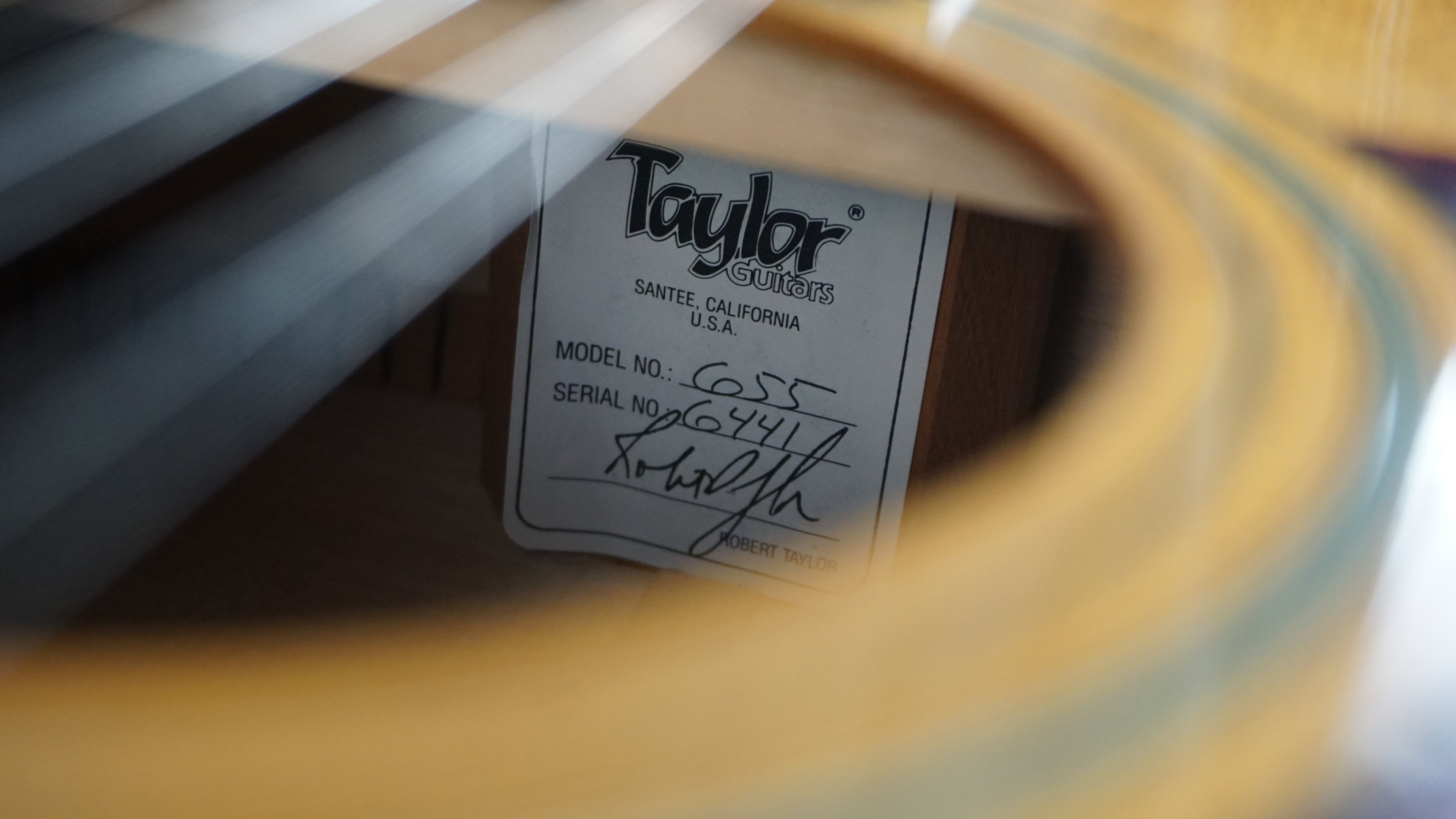 Taylor 655 12-String Acoustic Guitar 1988