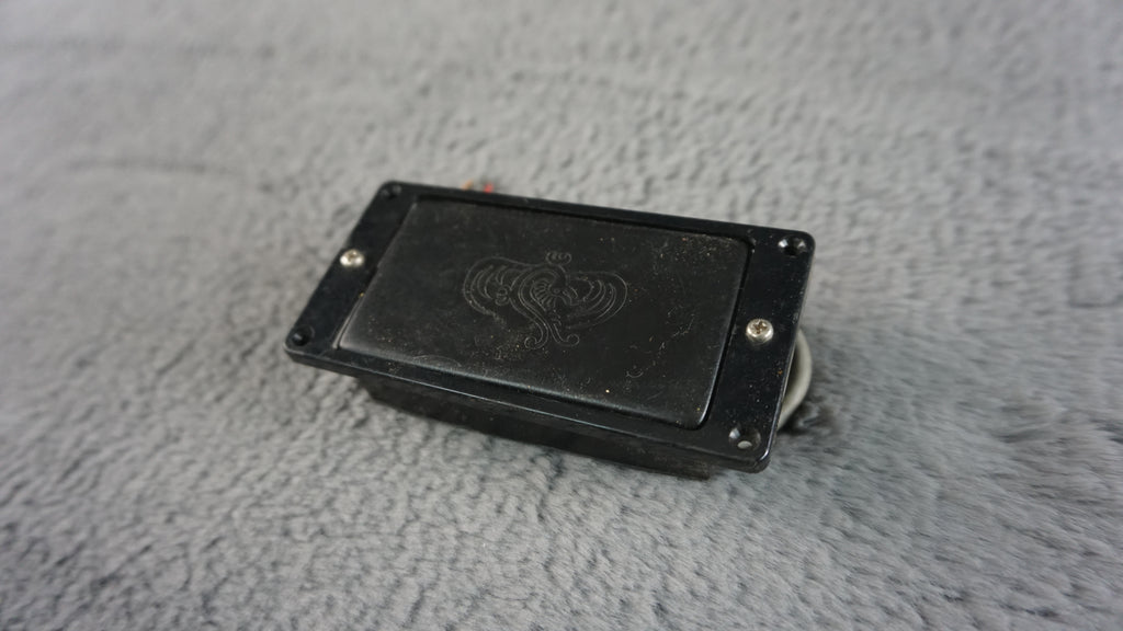 Tokai 4-Wire Black Humbucker w/ Black Pickup Ring & Cover Etching