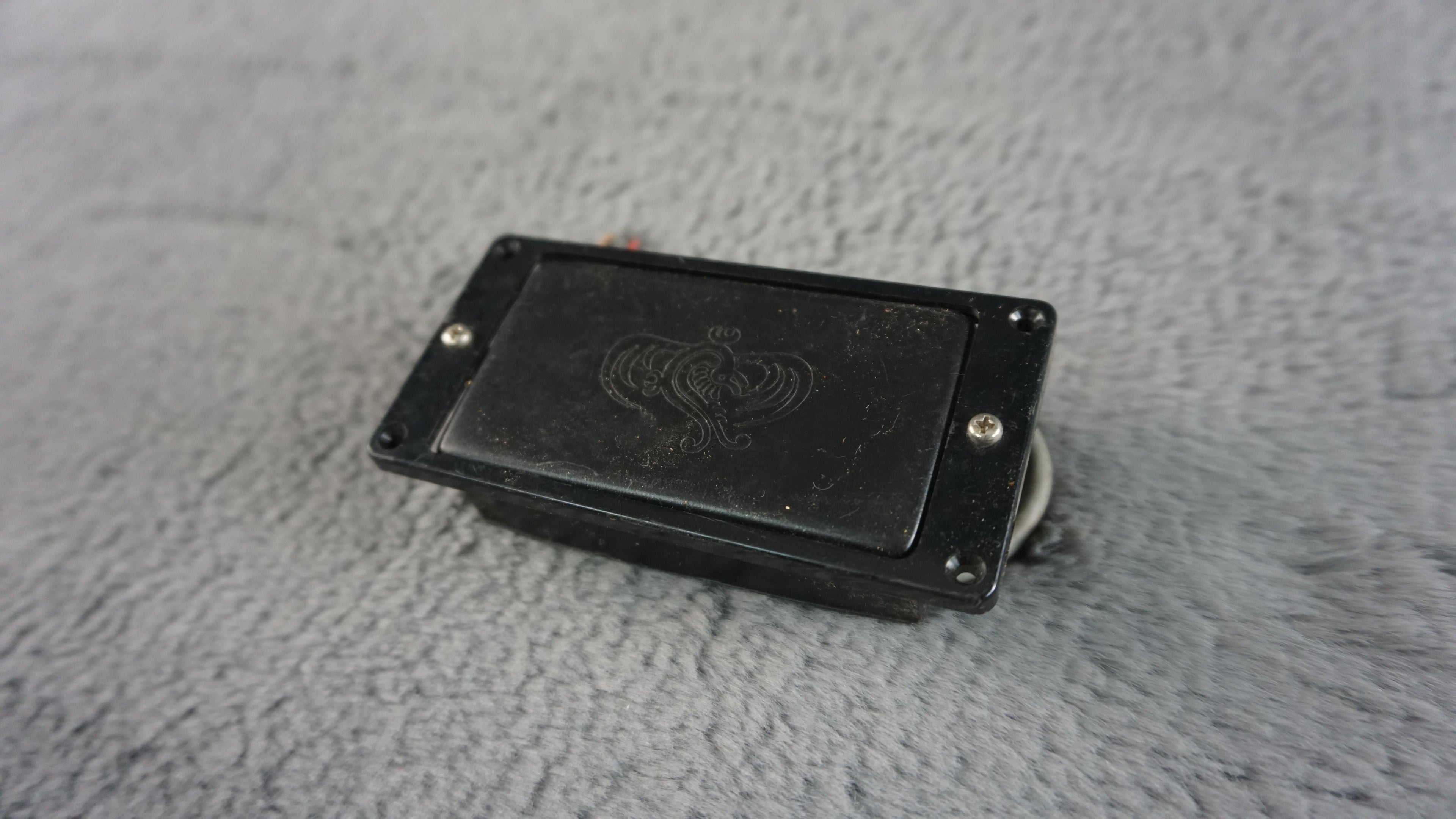 Tokai 4-Wire Black Humbucker w/ Black Pickup Ring & Cover Etching