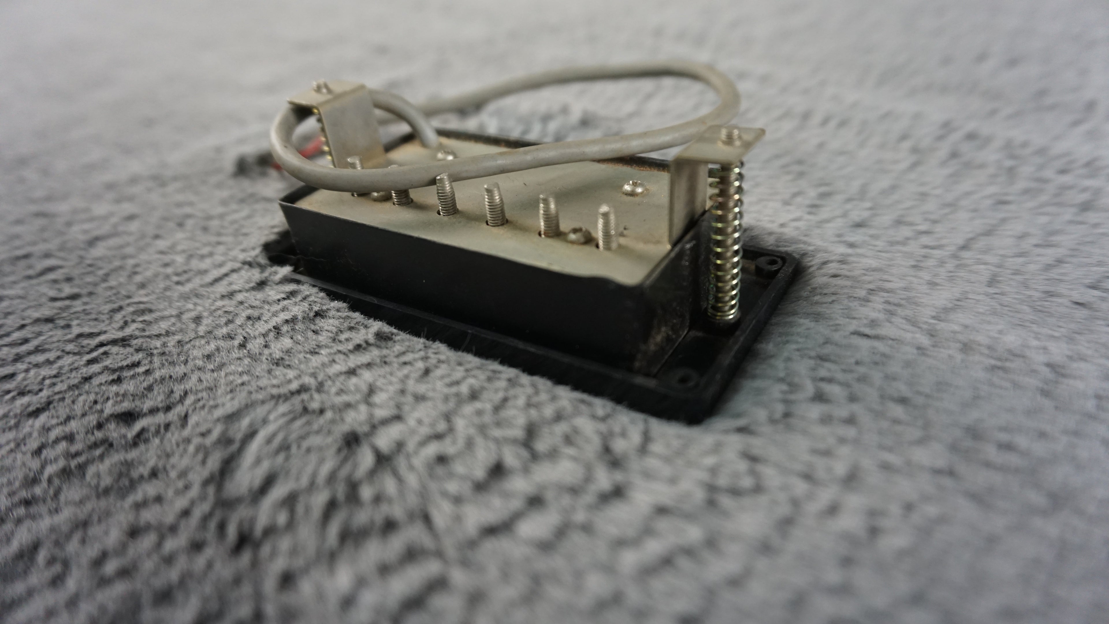 Tokai 4-Wire Black Humbucker w/ Black Pickup Ring & Cover Etching