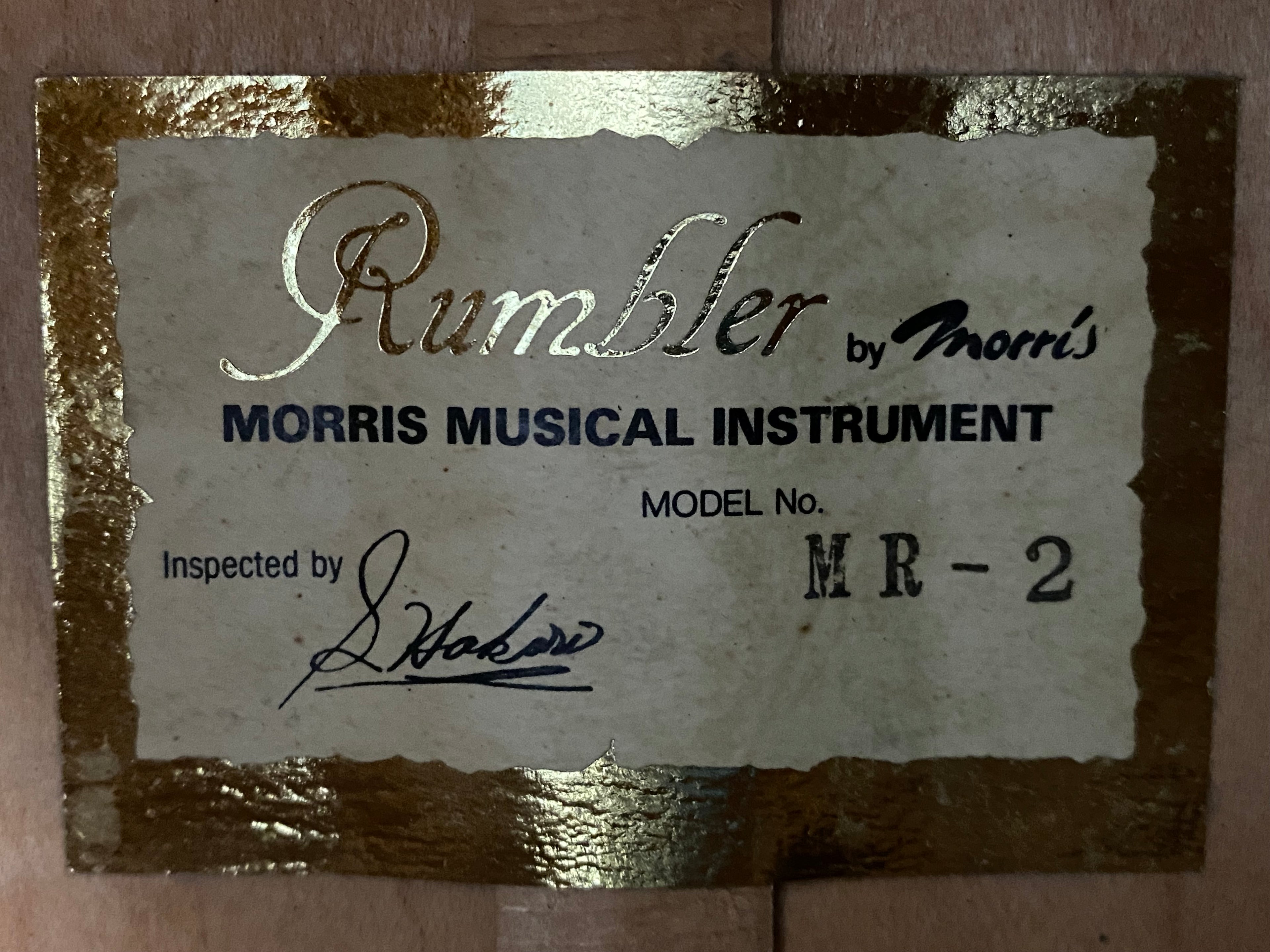 Morris  Rumbler MR-2 1994 Super rare! MIJ